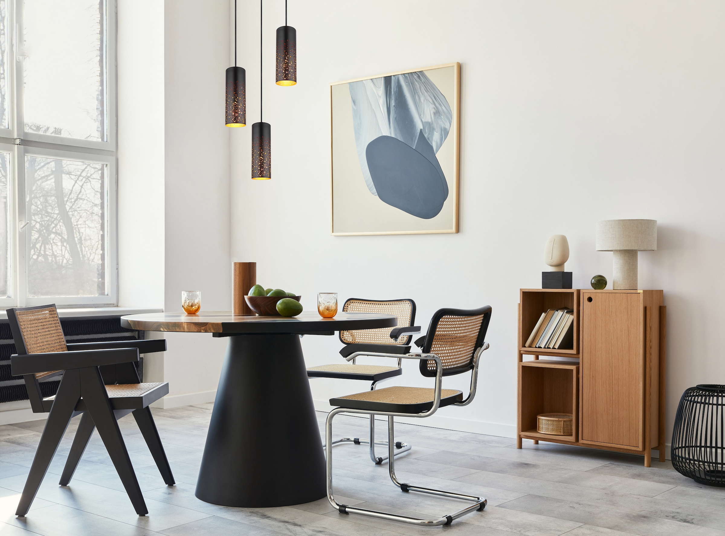 GLOBO LIGHTING Hängeleuchte »CROCKY«, Leuchtmittel E27 | ohne Leuchtmittel, Hängelampe/Pendelleuchte/Esszimmer/Wohnzimmer/Esstisch