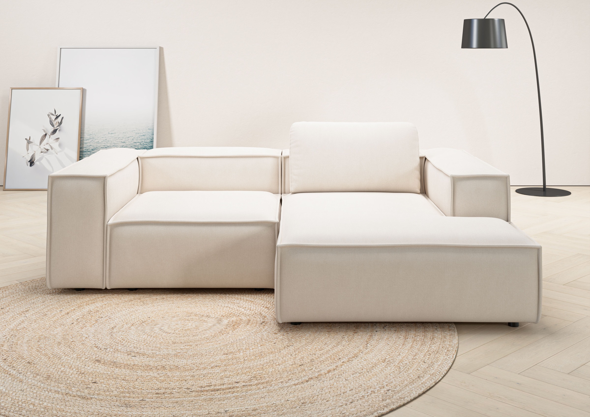 Home affaire Ecksofa »Watertown, kompakte L-Form, 246 cm breite für kleiner günstig online kaufen