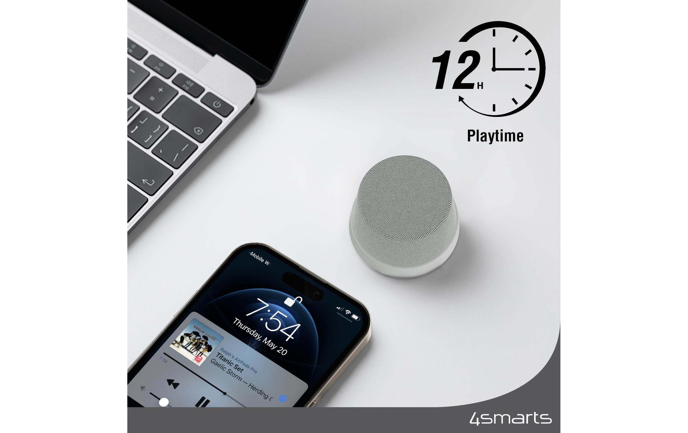 4smarts Bluetooth-Speaker »SoundForce Grau, Silber« ( )
