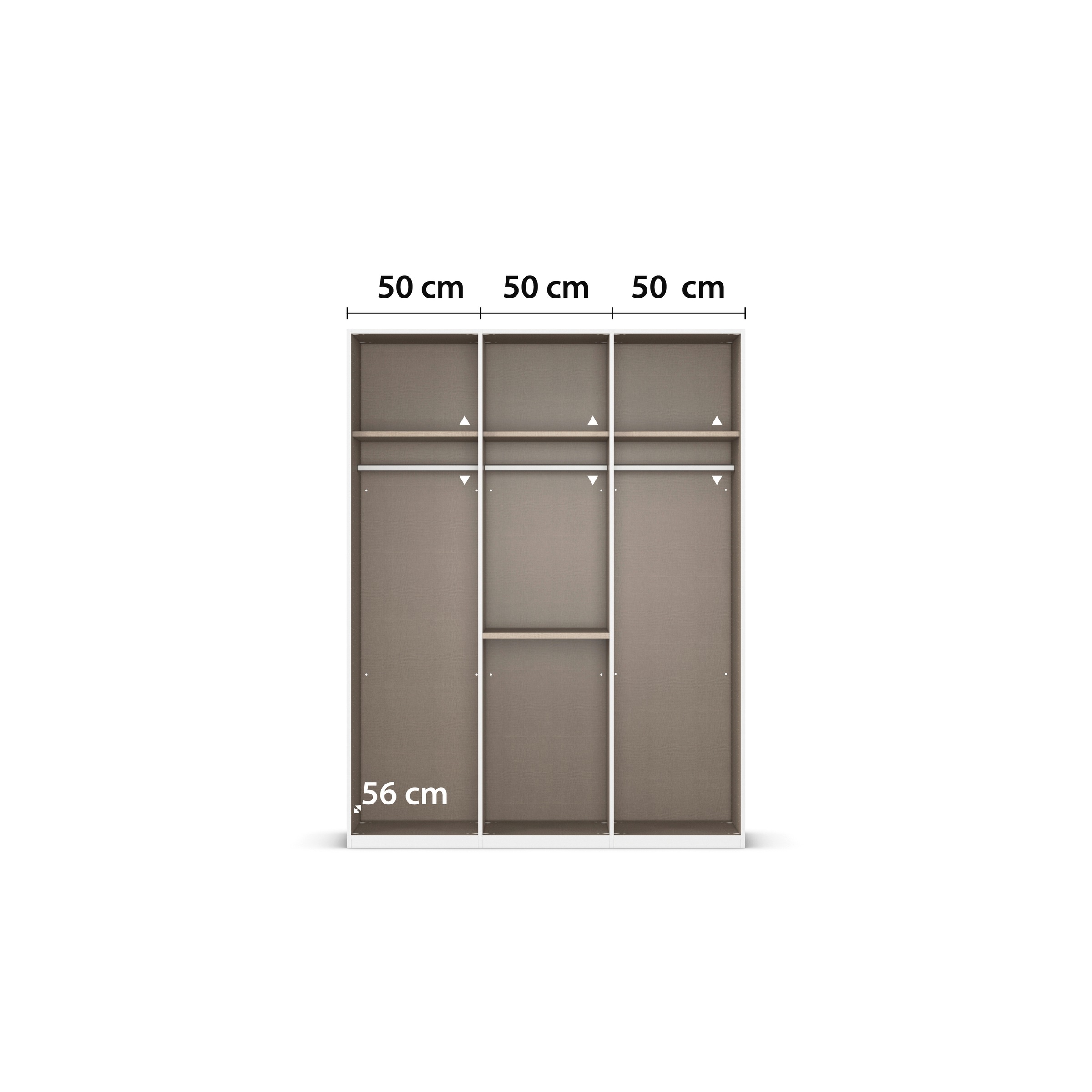 rauch Drehtürenschrank »Kleiderschrank Schrank Garderobe Schlafzimmerschrank EVELYN«, (in 2 Höhen 197 oder 210 cm erhältlich), in elegantem Stil mit Schubladen 3 Breiten und 2 Höhen MADE IN GERMANY