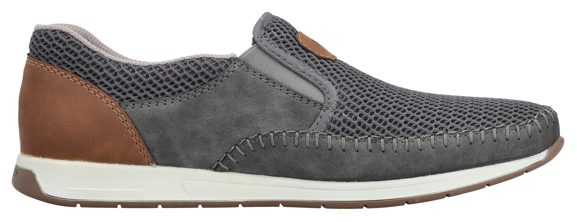 Rieker Slipper  Slip-on Sneaker, Schlupfschuh mit Stretcheinsätze