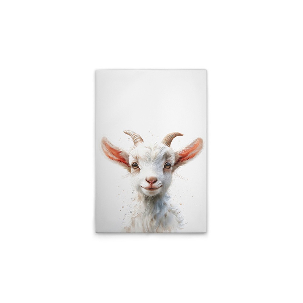 A.S. Création Leinwandbild »Baby Billy Goat - Wandbild Weiß Beige Keilrahme günstig online kaufen