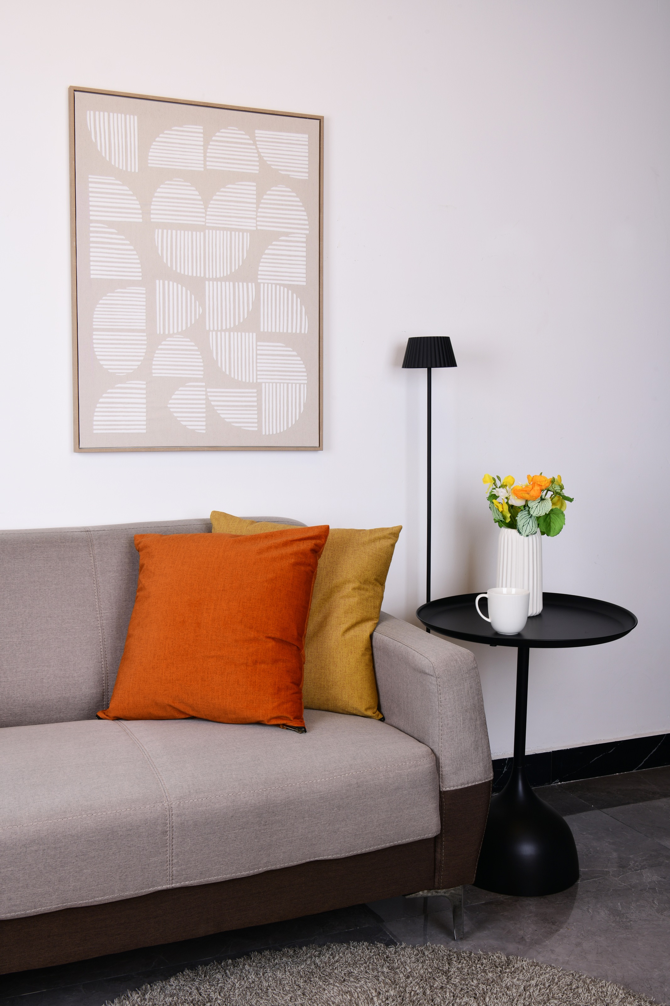 MIRRORS AND MORE Dekokissen »FINN« unifarben, Dekokissen mit Füllung