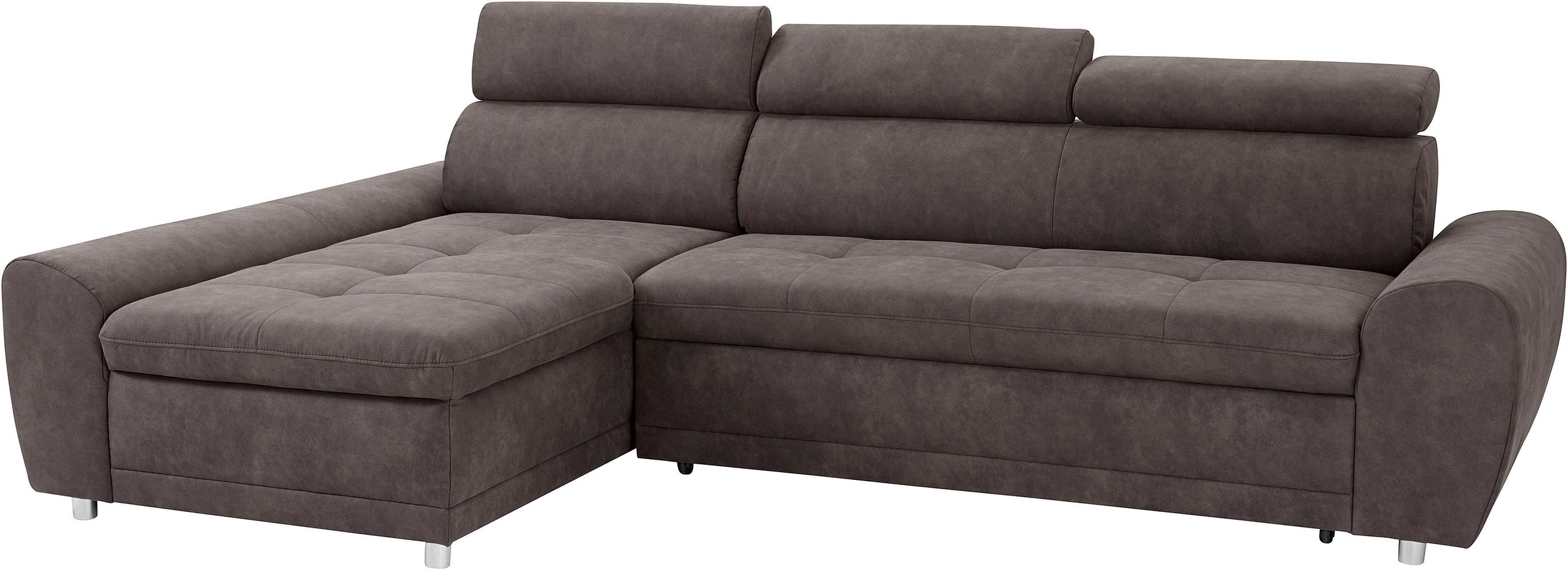 sit&more Ecksofa »Riva L-Form«, inklusive Kopteilverstellung, wahlweise mit Bettfunktion