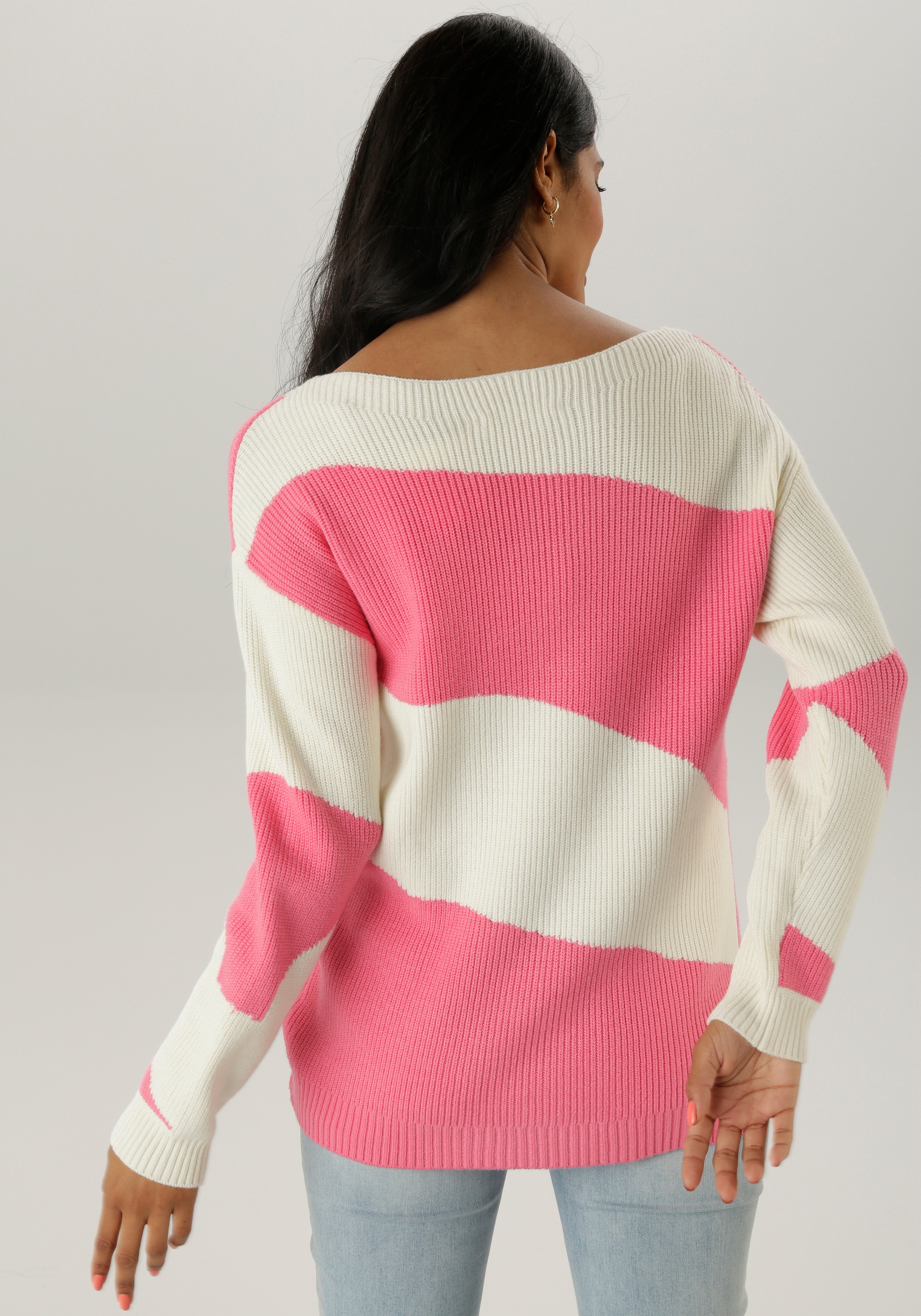 Aniston SELECTED Strickpullover, aus weichem Grobstrick