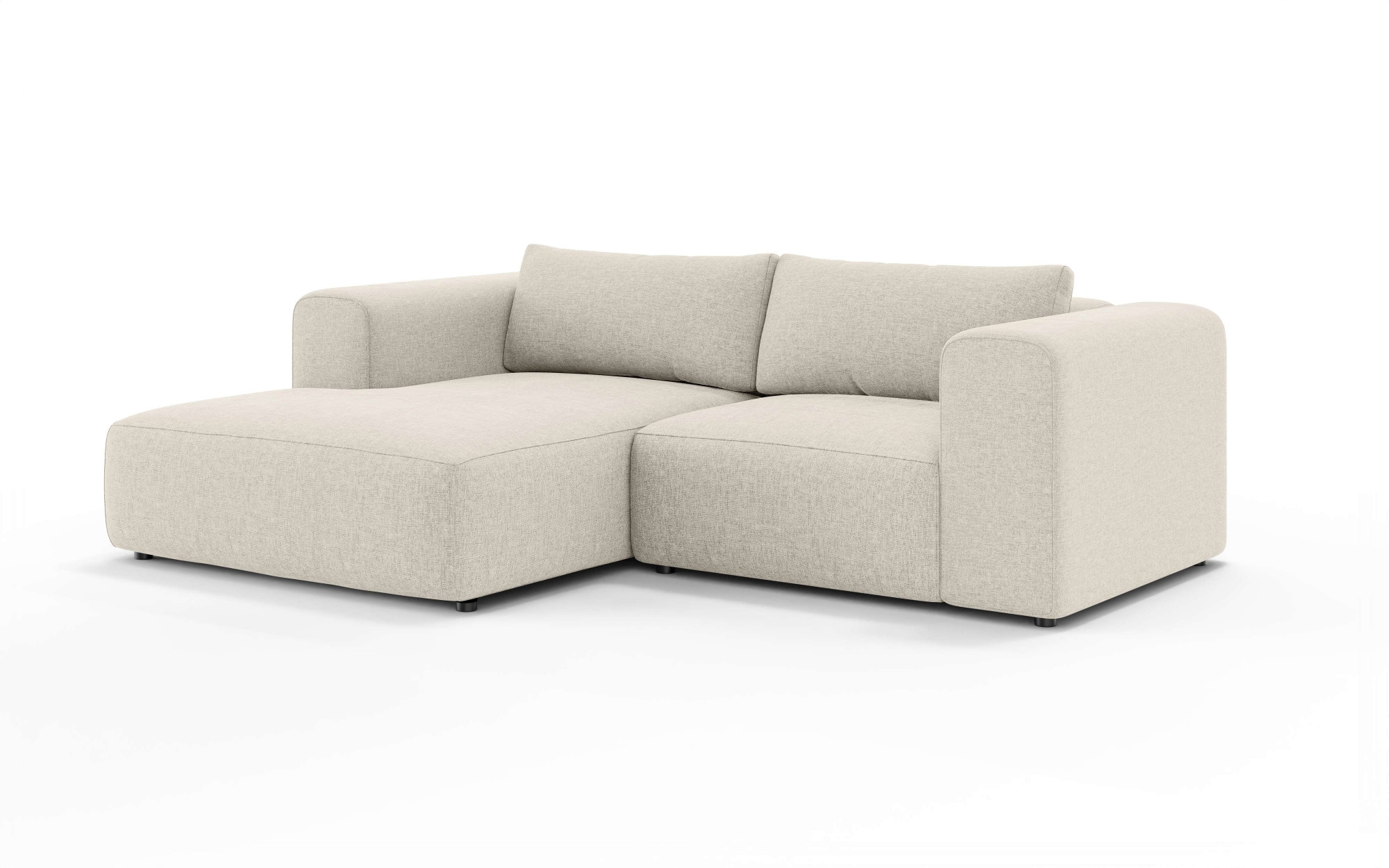 OTTO home Ecksofa »TIARRA Design-Sofa mit Ottomane recht/links bestellbar, Breite 241 cm« L-Form mit hochelastischer Schaum und Wellenunterfederung