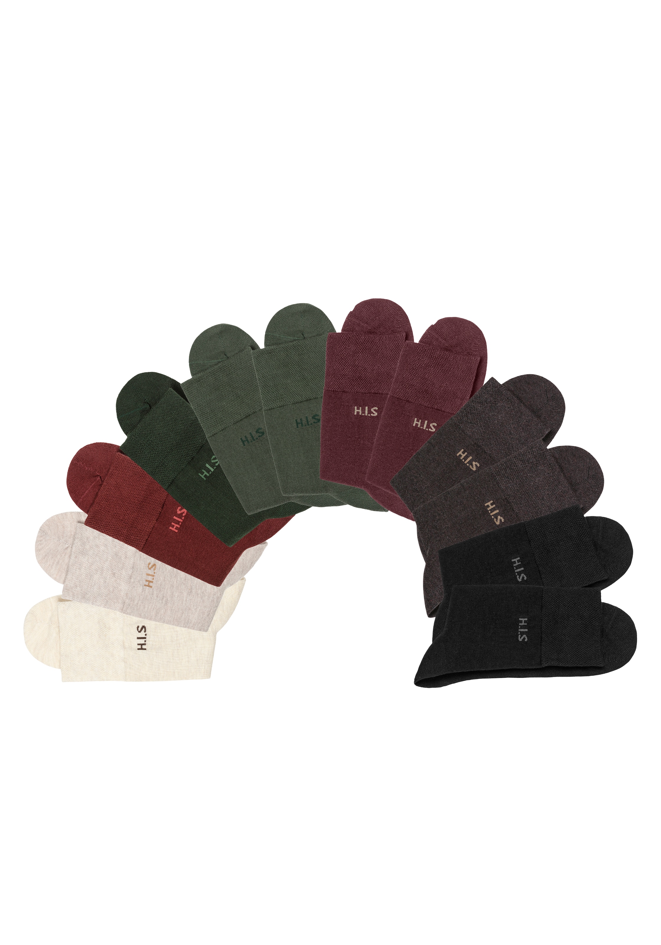 H.I.S Socken, (Packung, 12 Paar), ohne einschneidendes Gummi