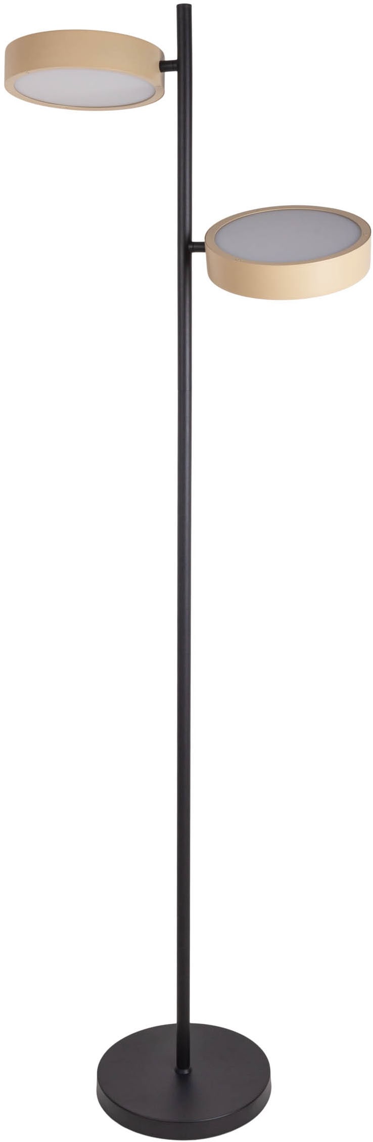näve LED Stehlampe »Tessa«, 2 flammig, Leuchtmittel LED-Modul | LED wechselbar, stufenlos dimmbar per Tastschalter, CCT-Funktion, Zuleitung ca. 180cm