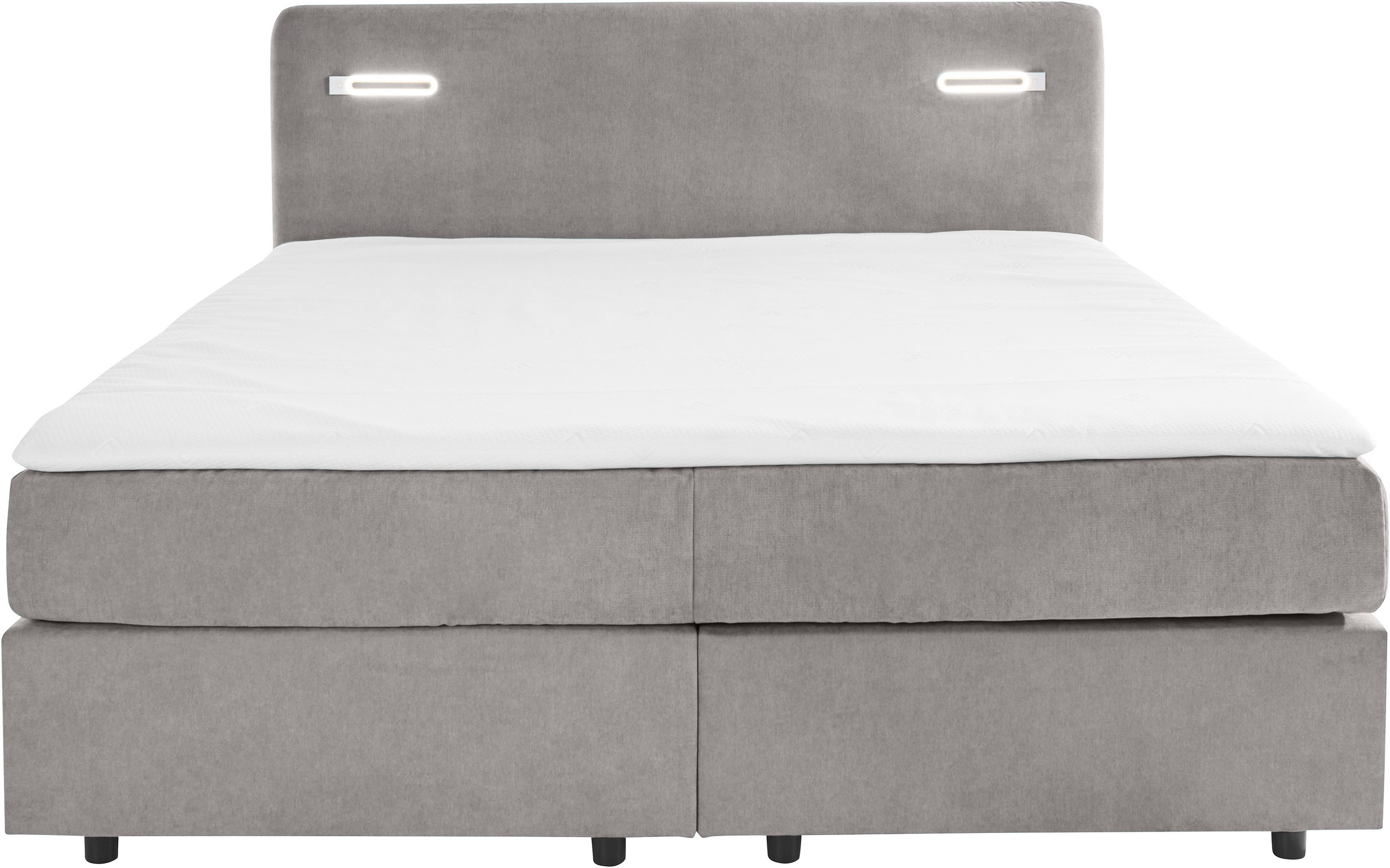 INOSIGN Boxbett »Luan«, Schubkästen, LED-Beleuchtung und Topper, in Breite 120 cm und 180 cm