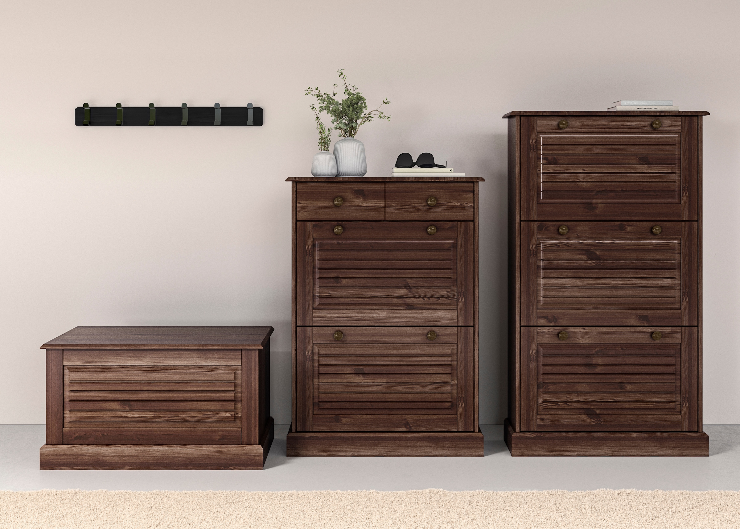 Home affaire Schuhschrank »Liotta«, Mit 2 Klappen und 1 Schublade