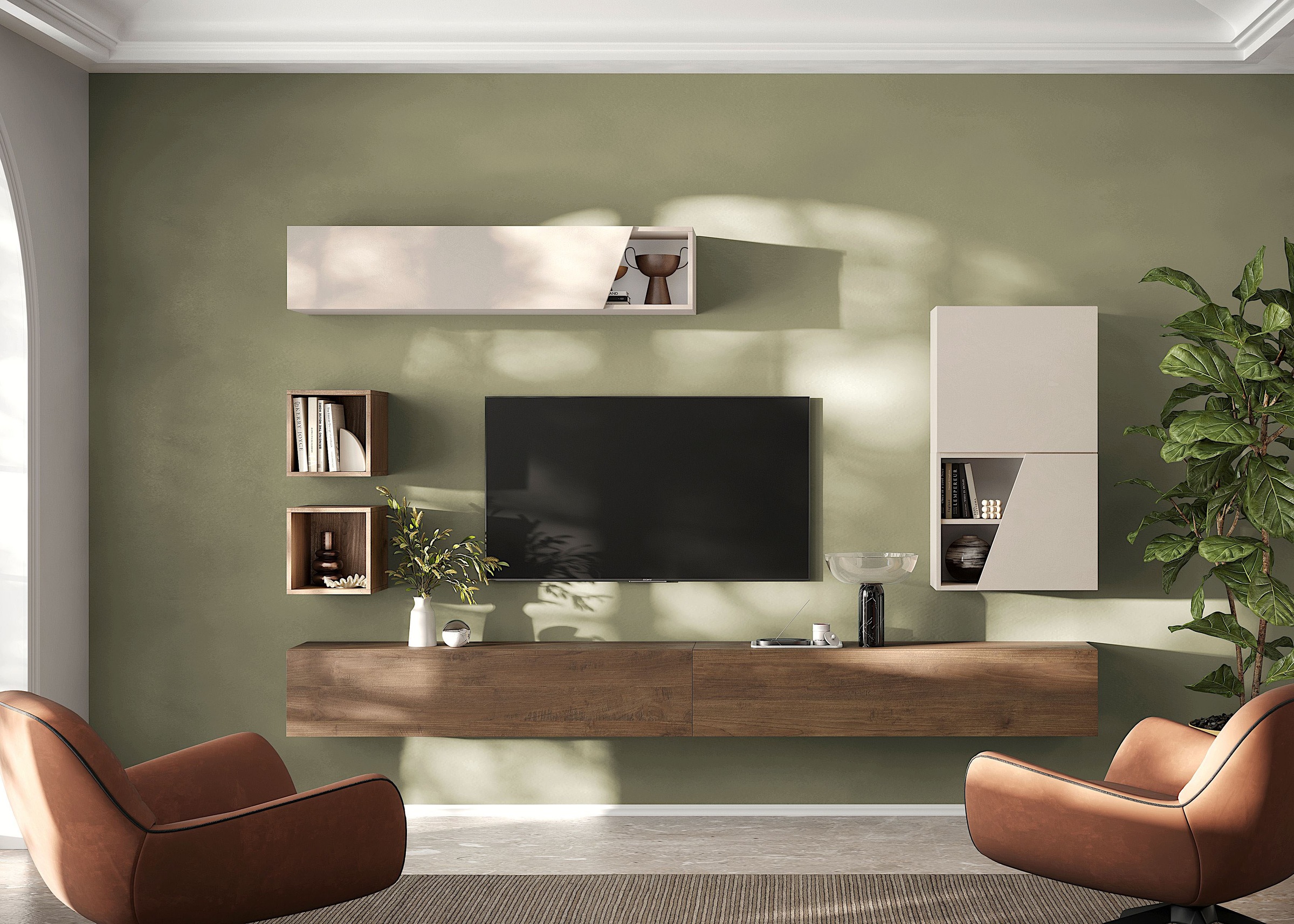 INOSIGN Wohnwand »INFINITY, 6tlg. Breite 276 cm, moderne Mediawand,« 6 Stk. günstig online kaufen