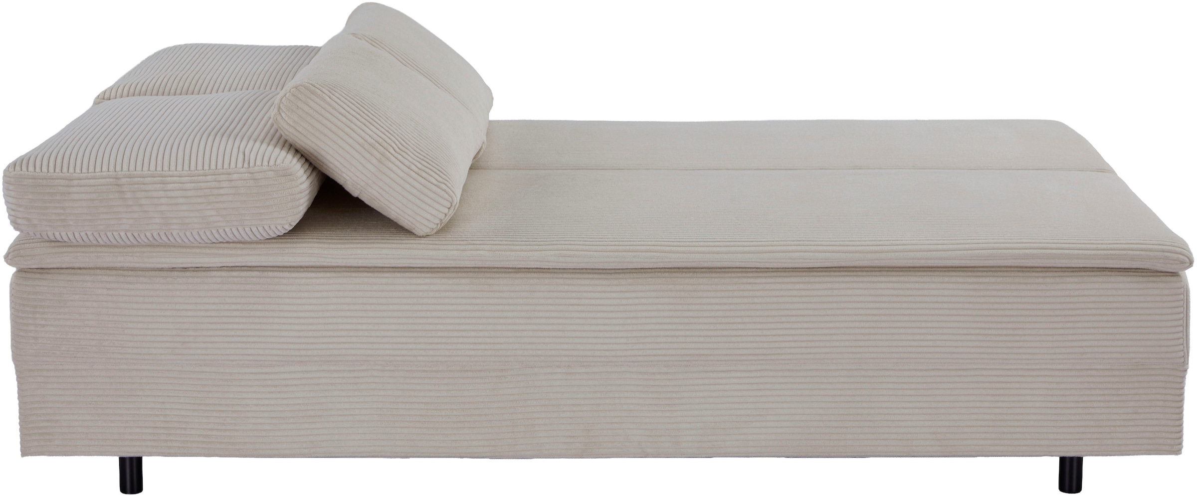 OTTO home Schlafsofa »JANNIKO Cord, Breite: 193 cm, Liegefläche 124x193 cm, softer Cord« mit Bettfunktion & Bettkasten