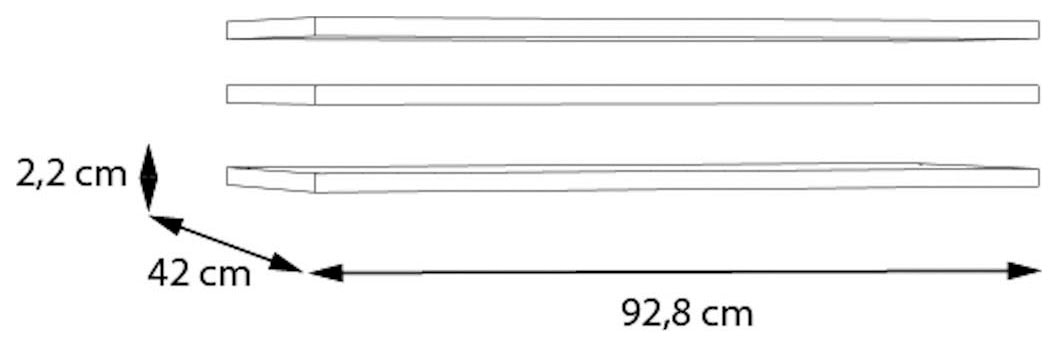 FORTE Einlegeboden 3 tlg. Set
