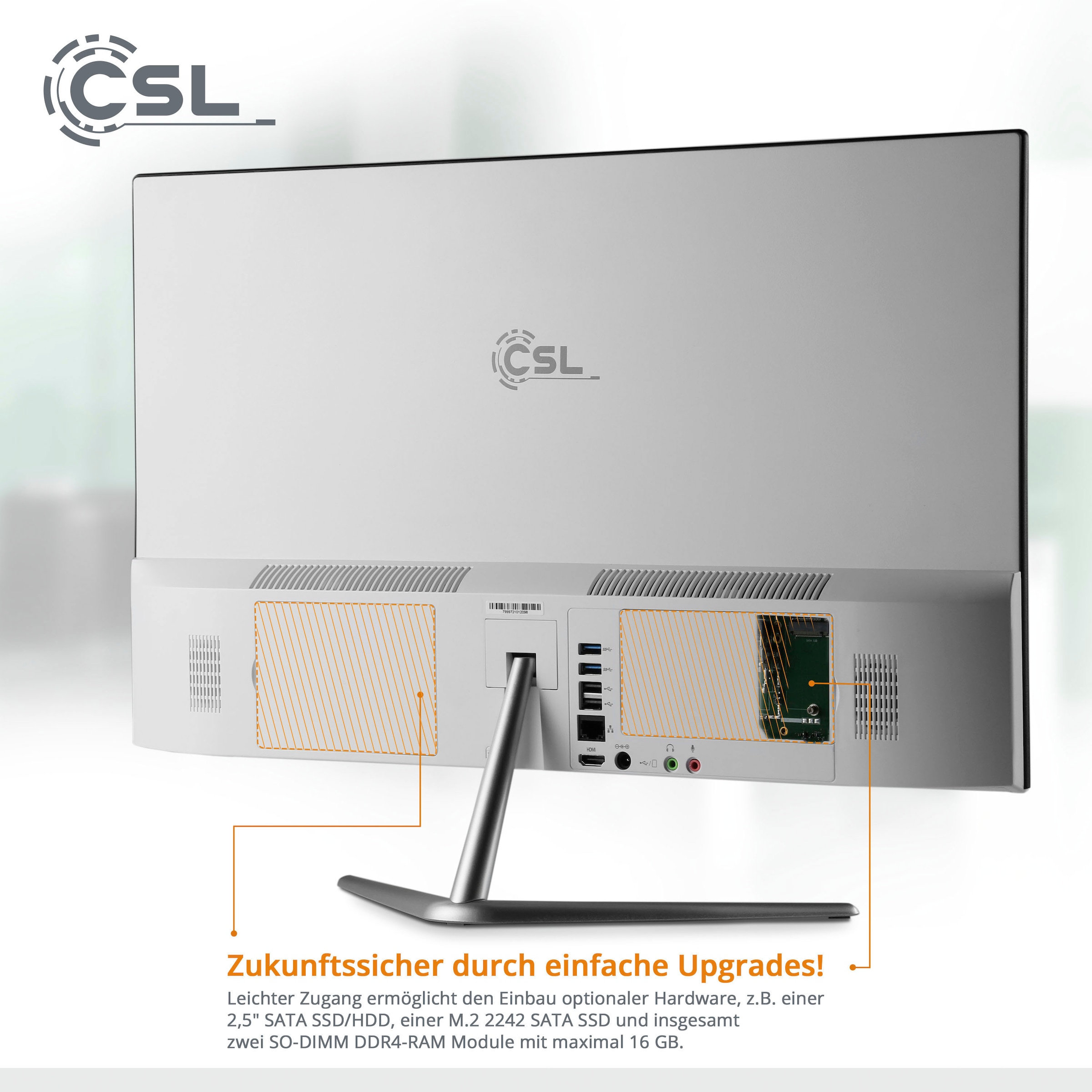 CSL All-in-One PC »Unity F24-GLS mit Windows 10 Pro«