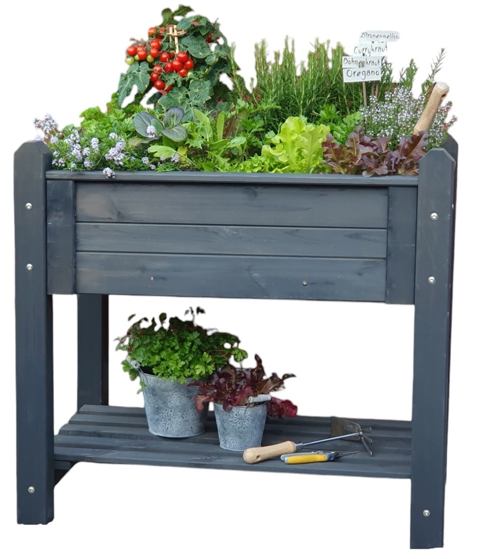 promadino Blumenkasten, Kräuterbeet klein, BxTxH: 90x60x84,5 cm