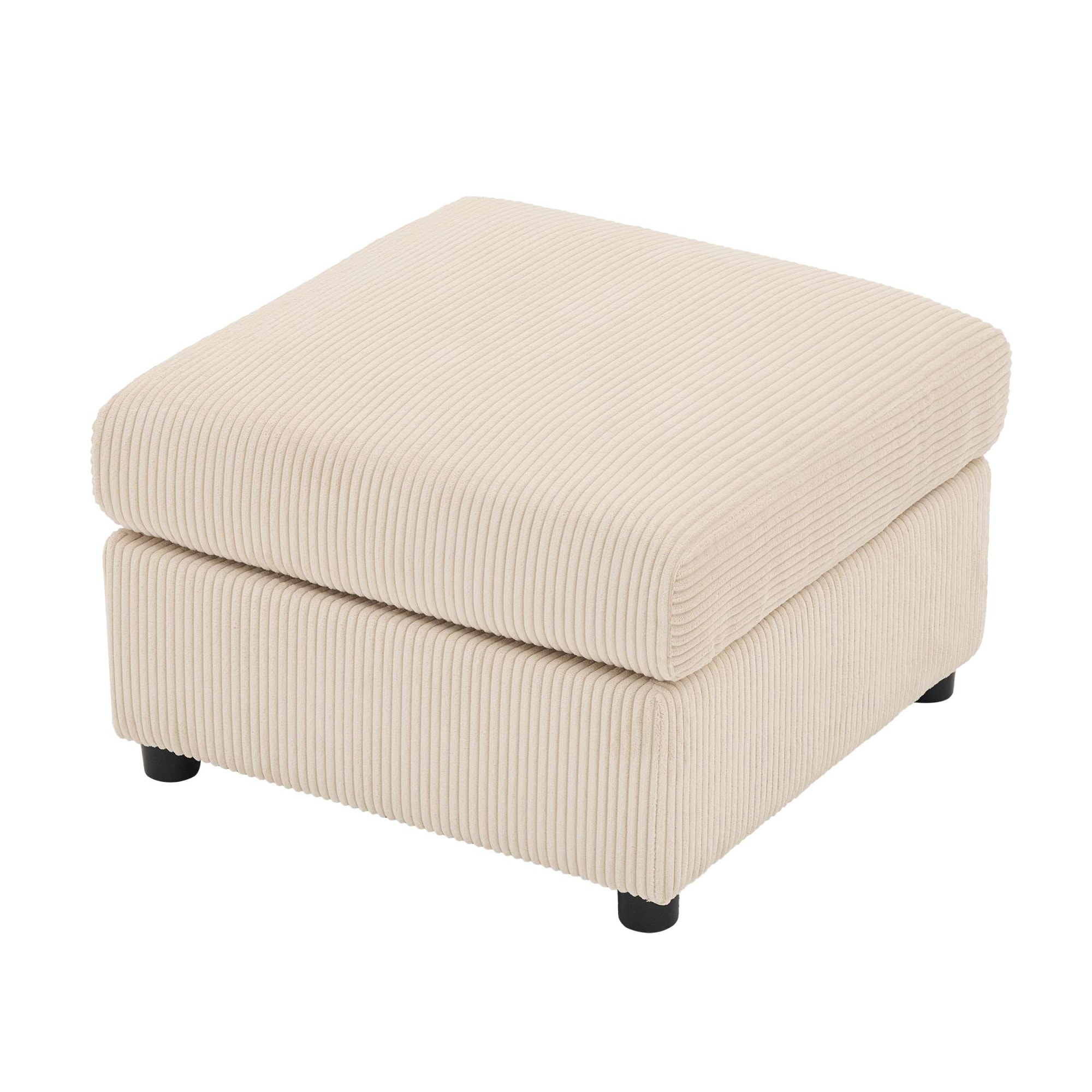 Dorel Home Polsterhocker »STILHUS Sitzhocker passend zur Serie, Breite 65 cm, Cord-Bezug« als Modul oder separat verwendbar - individuell kombinierbar