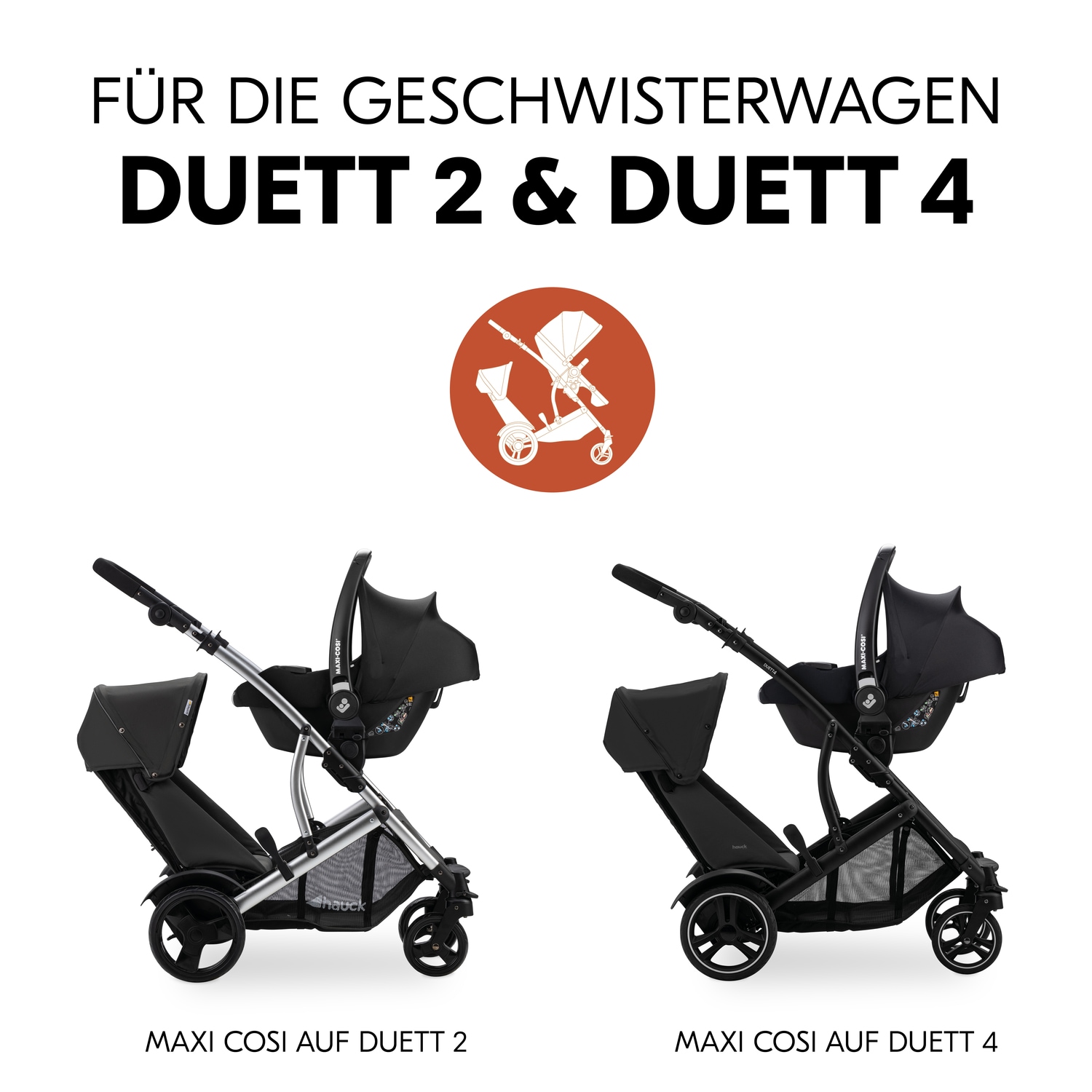 Hauck Kinderwagen-Adapter »Duett 2«