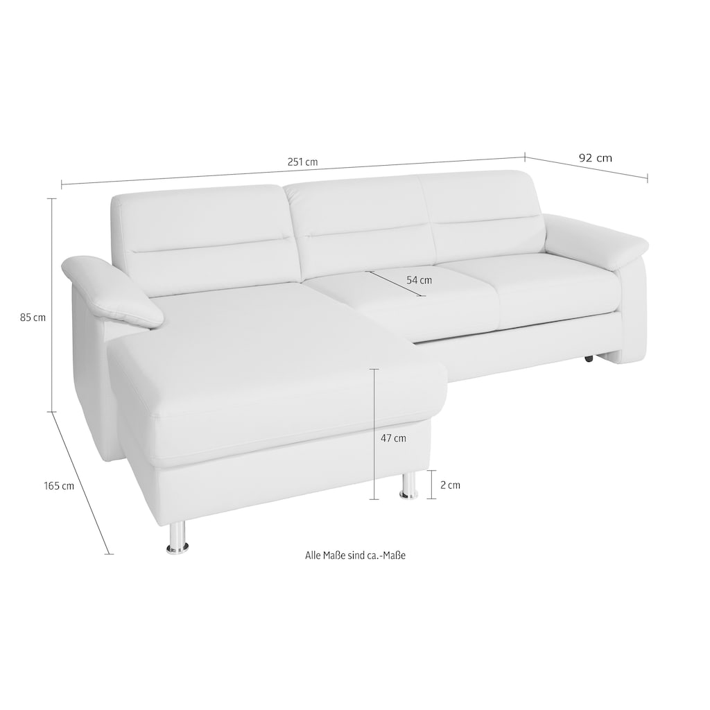 sit&more Ecksofa »Ascara L-Form«