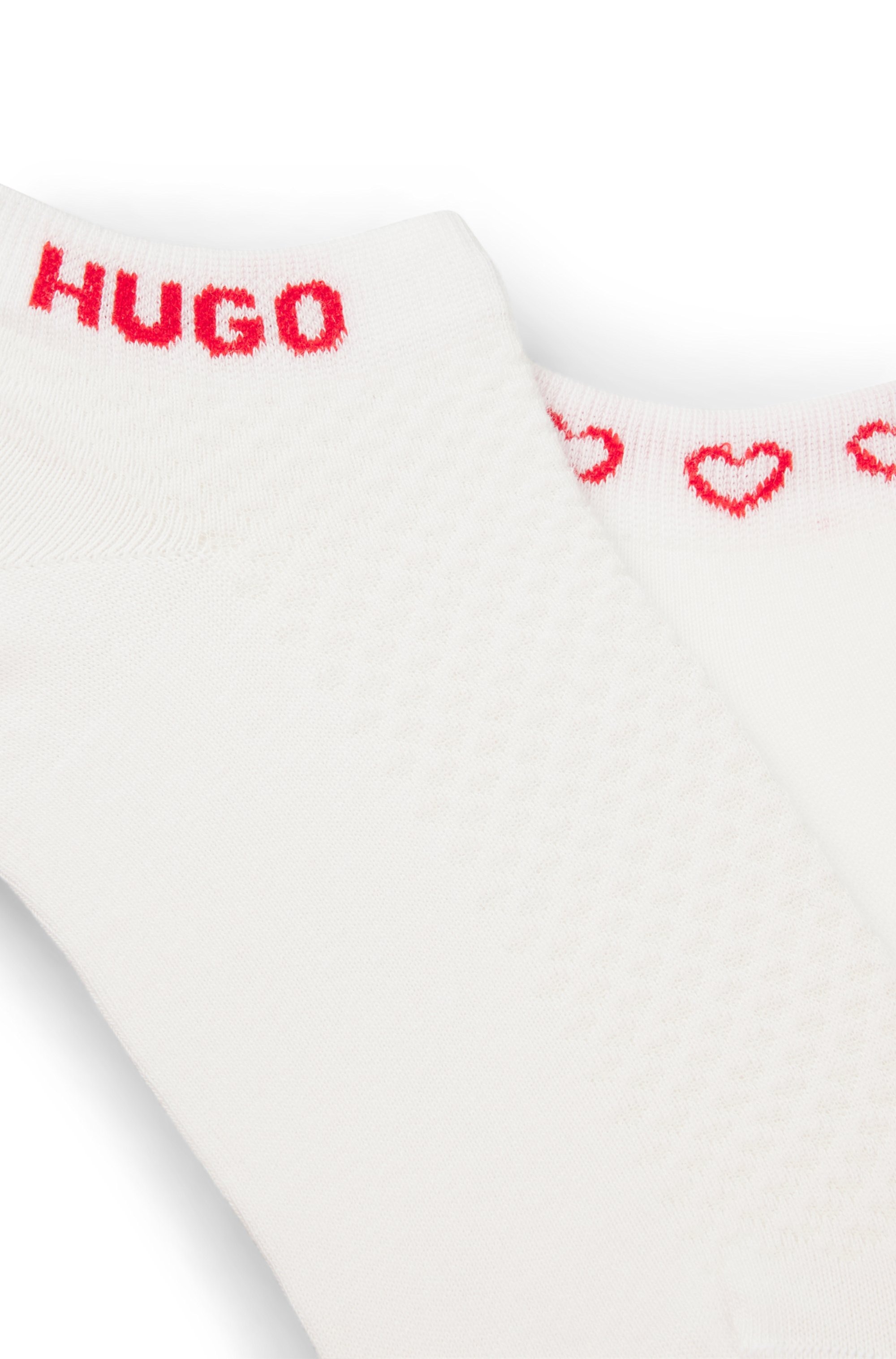 HUGO Underwear Kurzsocken Logos am Rand