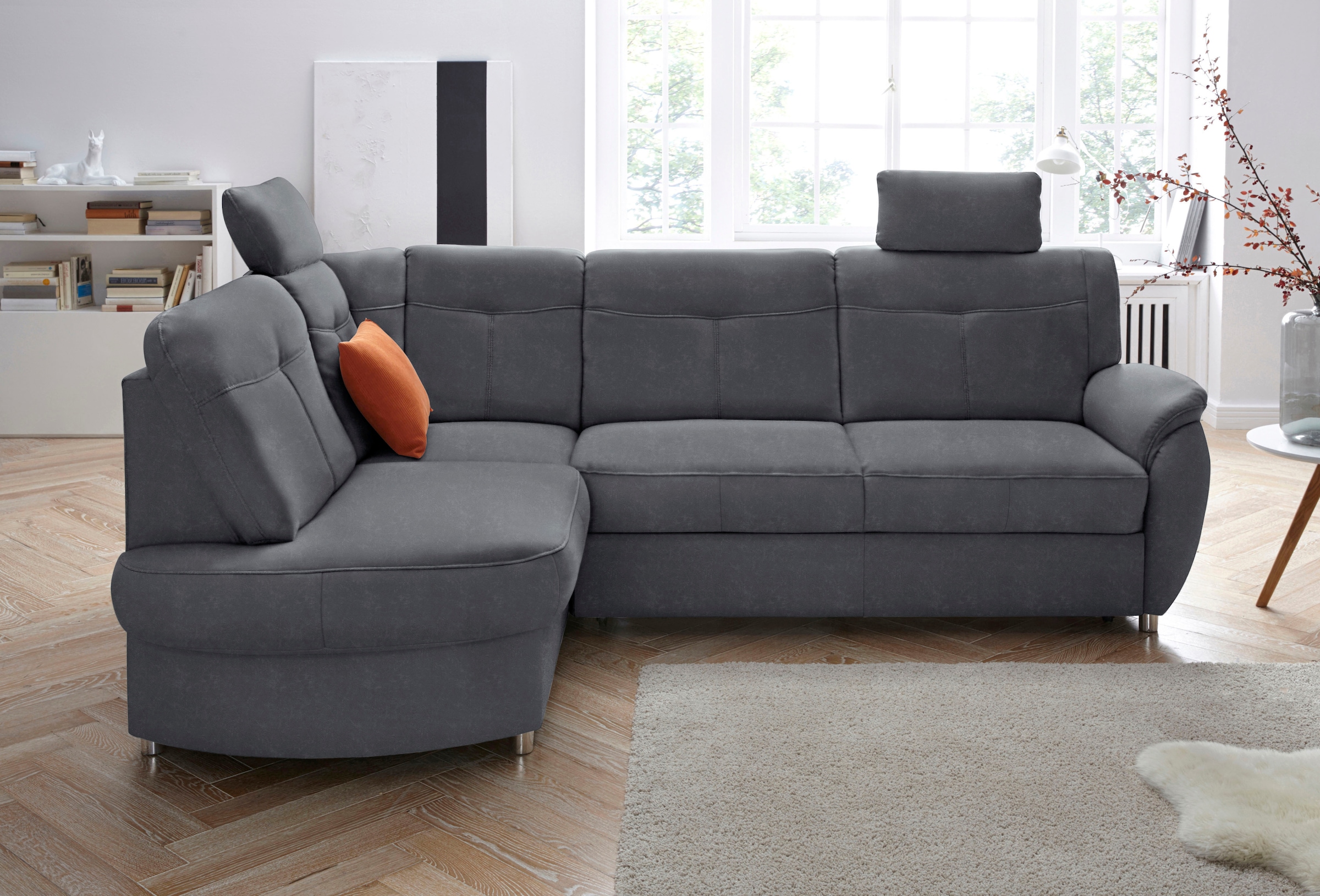 sit&more Ecksofa »Sonoma L-Form«, wahlweise mit Bettfunktion und Bettkasten günstig online kaufen