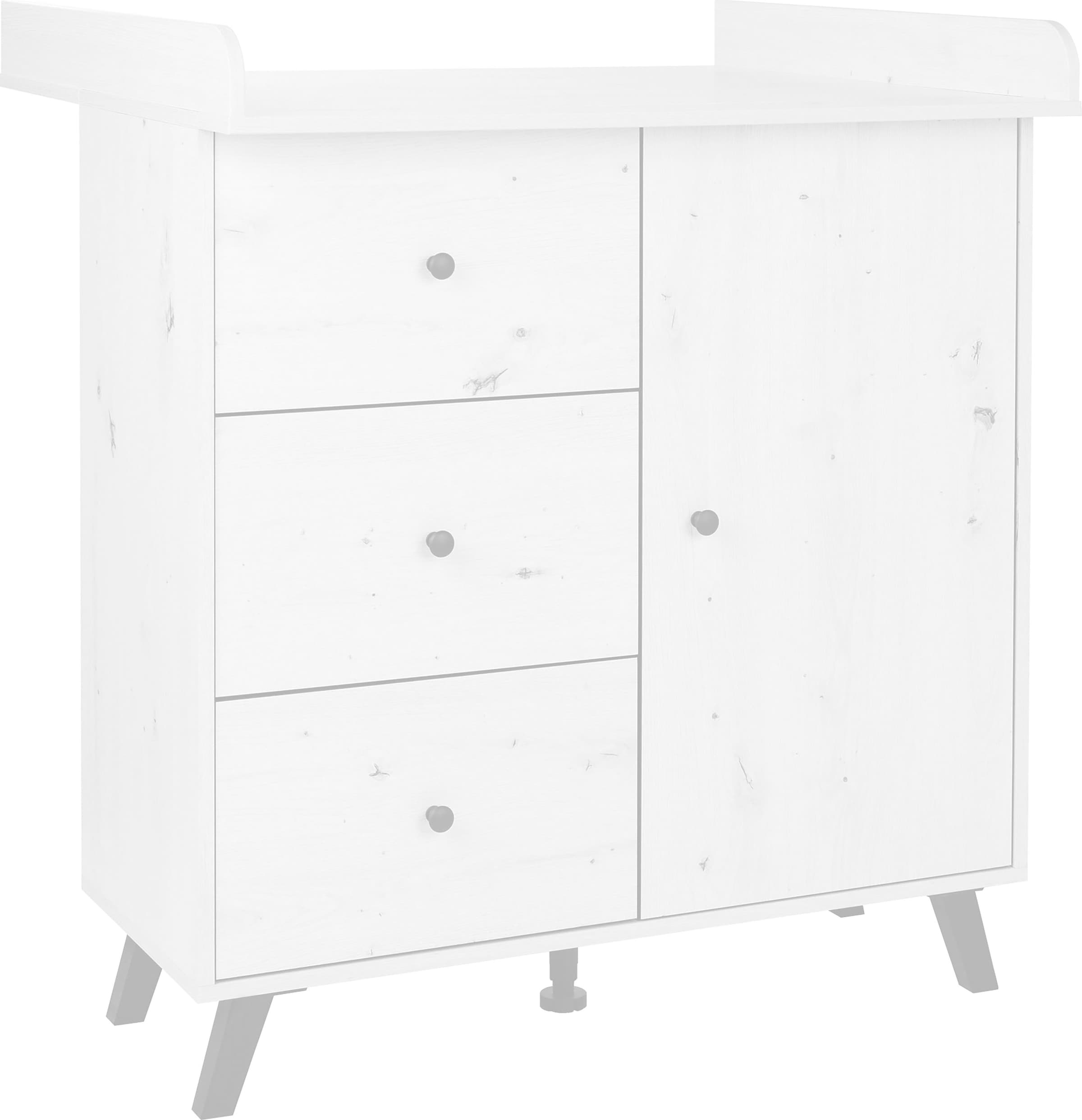 arthur berndt Babymöbel-Set »Babyzimmer Set »Lavea« 2-teilig« Spar-Set, Babymöbel-Set »Lavea« bestehend aus Kinderbett und Wickelkommode, 