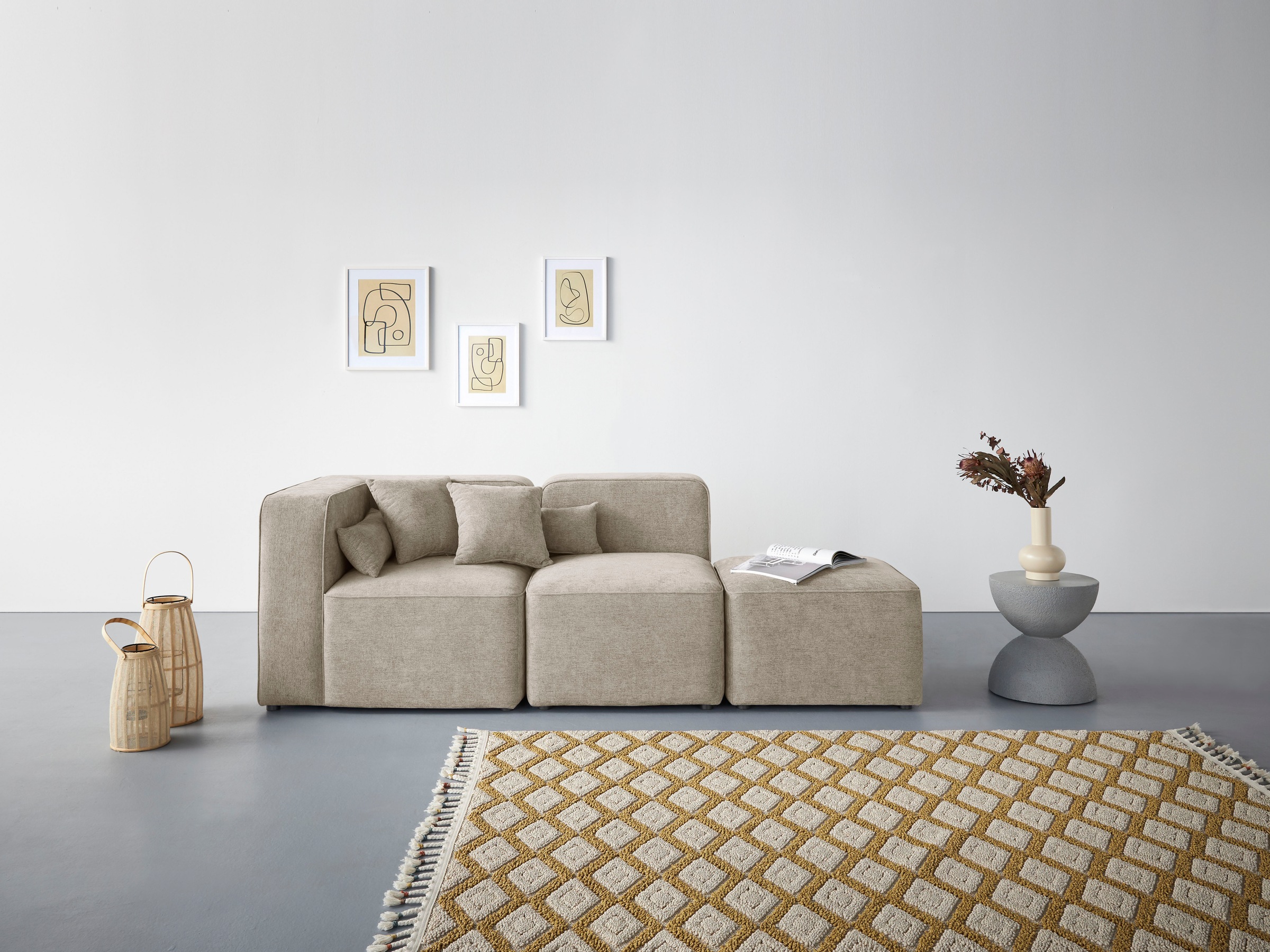 Home affaire 3-Sitzer »Sundstrup« Modulserie, individuelle Zusammenstellung günstig online kaufen