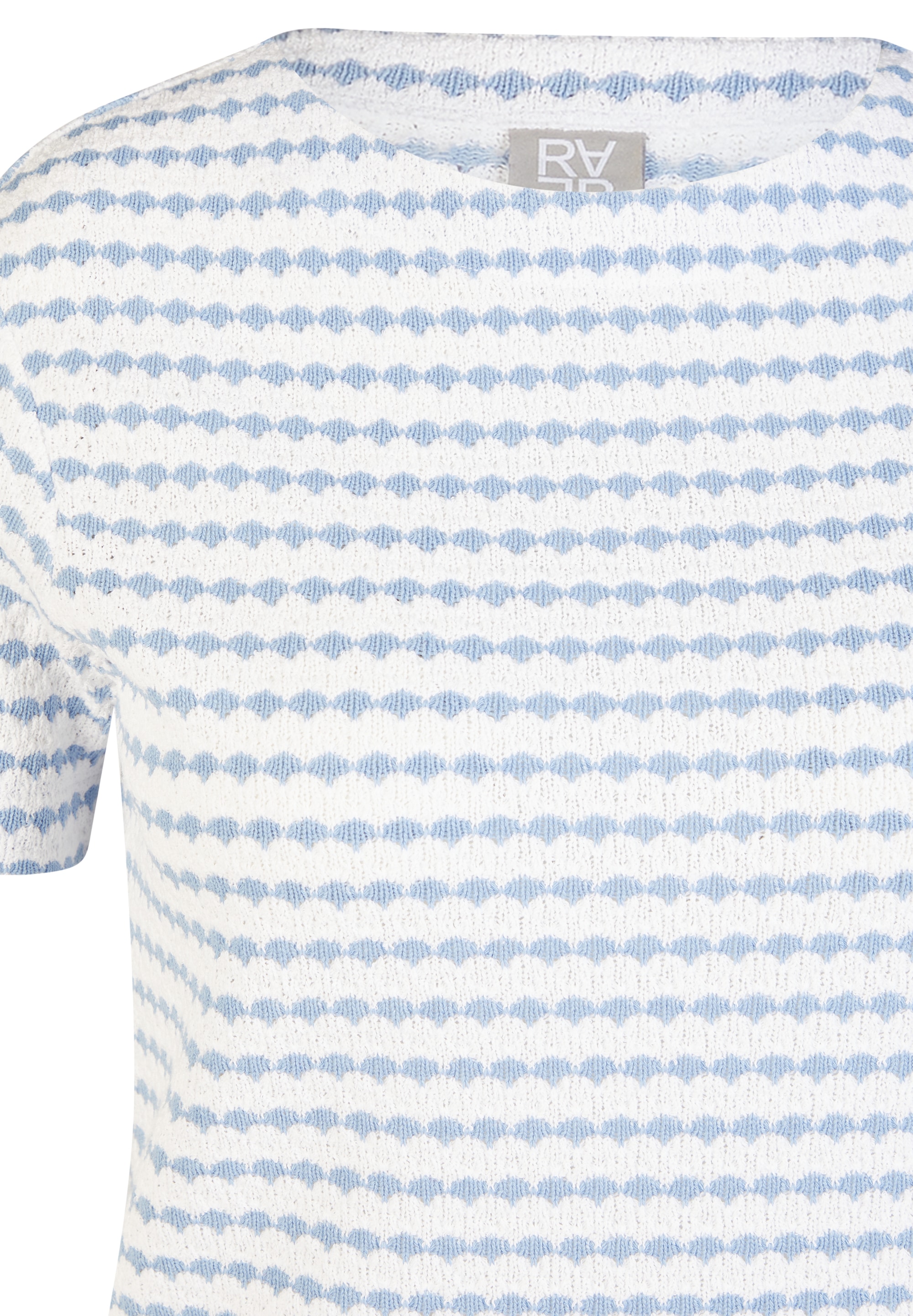 Rabe T-Shirt gestreift, im Strick-Look