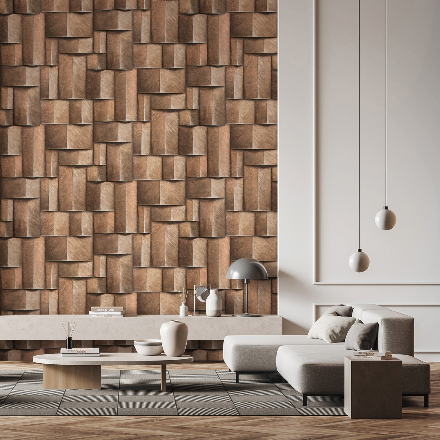 Marburg Vliestapete »Tapete Modern Cubes«, 3D-Optik, moderne Vliestapete für Wohnzimmer Schlafzimmer Küche