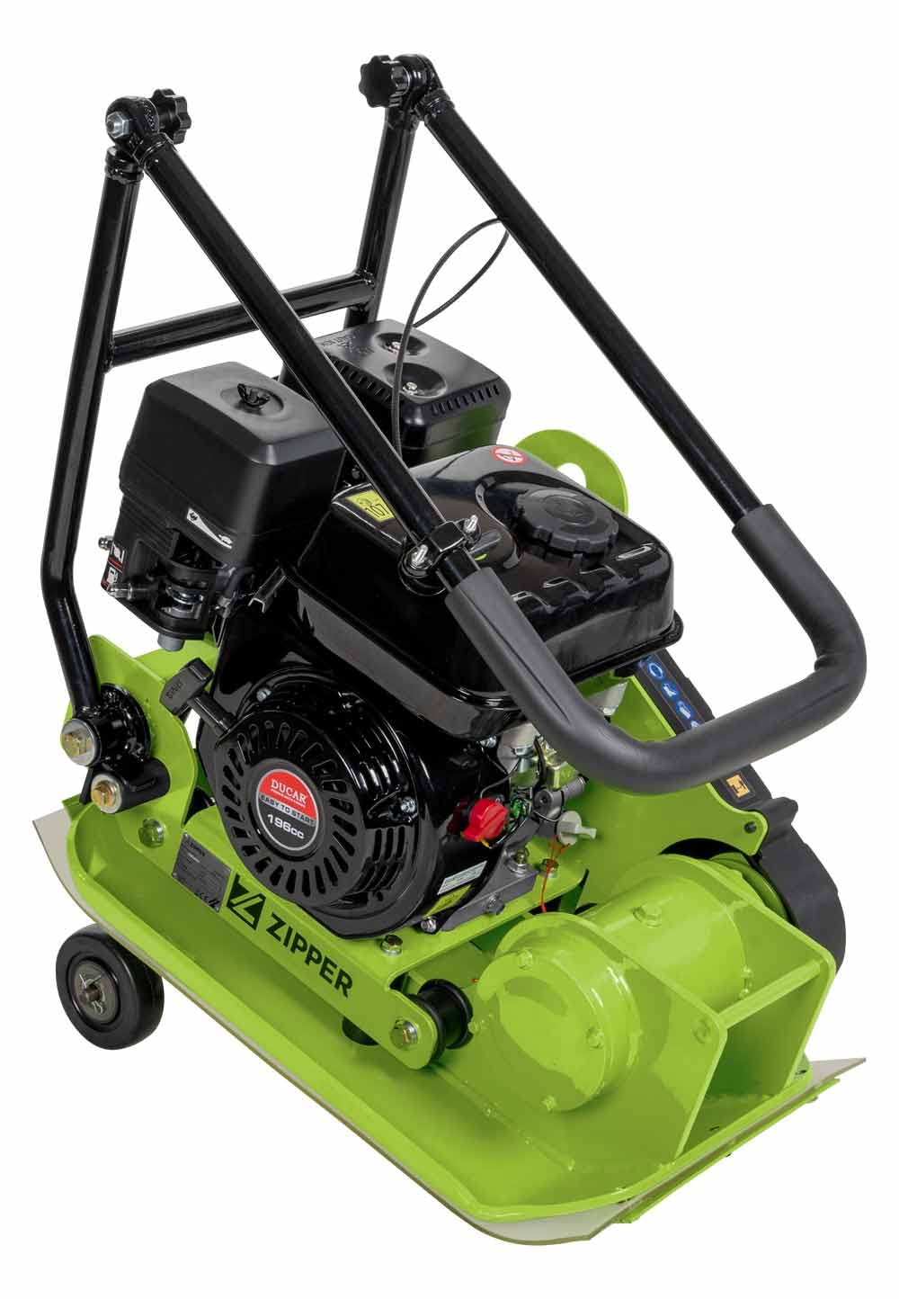 ZIPPER Rüttelplatte kompakte Größe für Transport und Lagerung