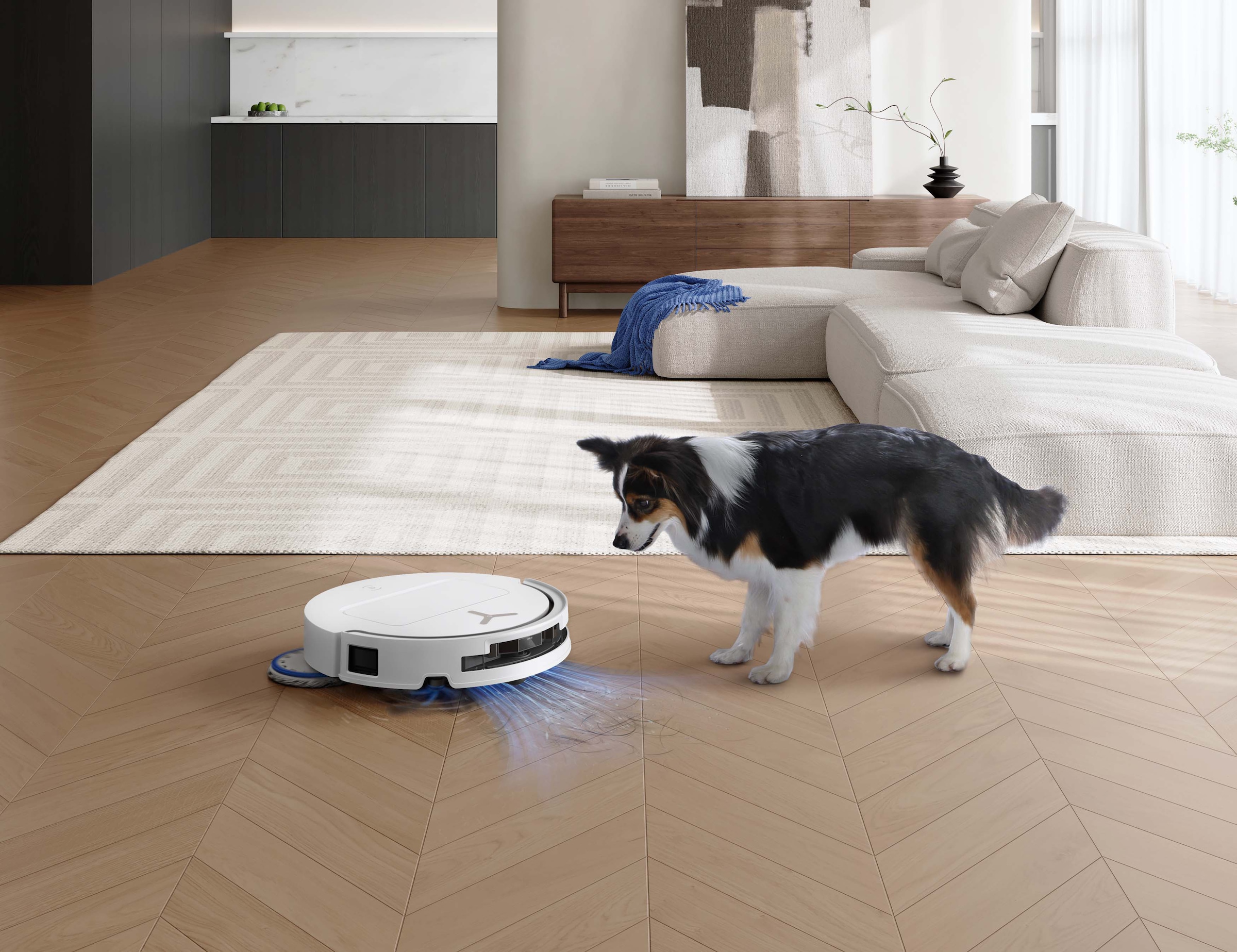 ECOVACS Nass-Trocken-Saugroboter »DEEBOT T50 OMNI Gen3« 25.000 Pa, OMNI Station, Ultraschlankes 81-mm-Design