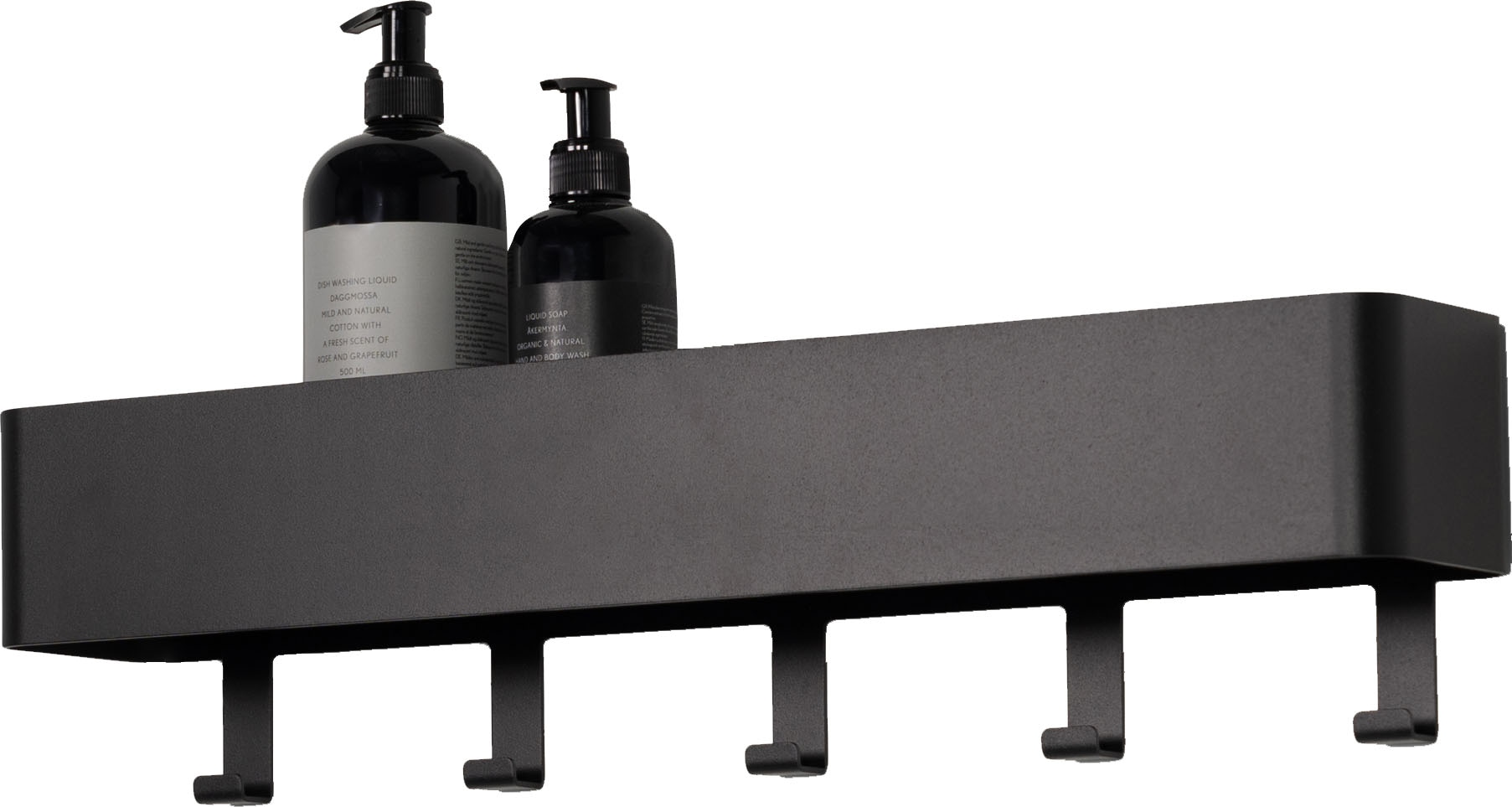 Spinder Design Garderobenhaken »Multi 5«, (1 St.), 2-in-1 Wandregal + Garderobe