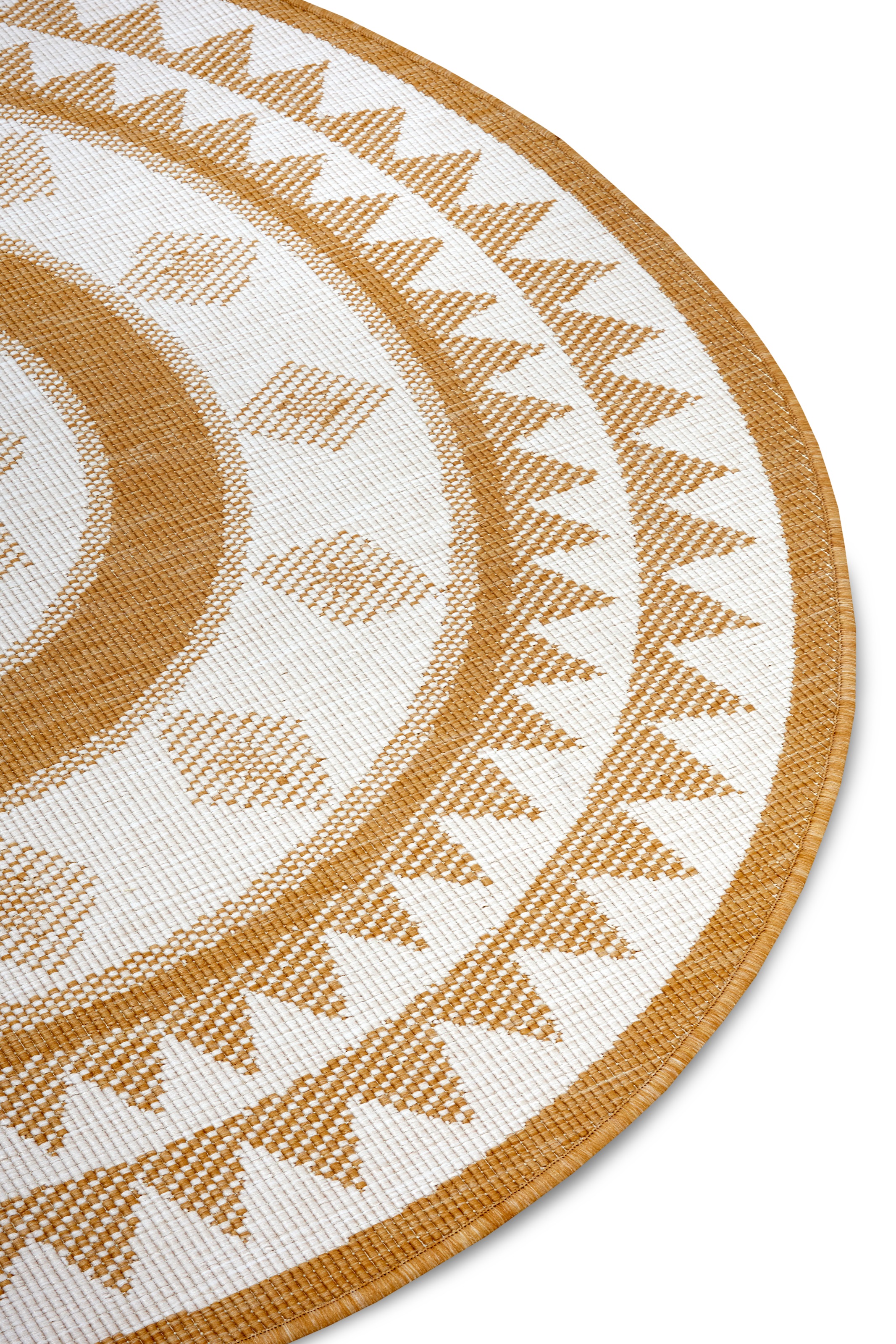 NORTHRUGS Teppich »Jamaica«, rund, 5 mm Höhe, In-& Outdoor, Wetterfest, Balkon, Garten, Wohnzimmer, Wasserfest
