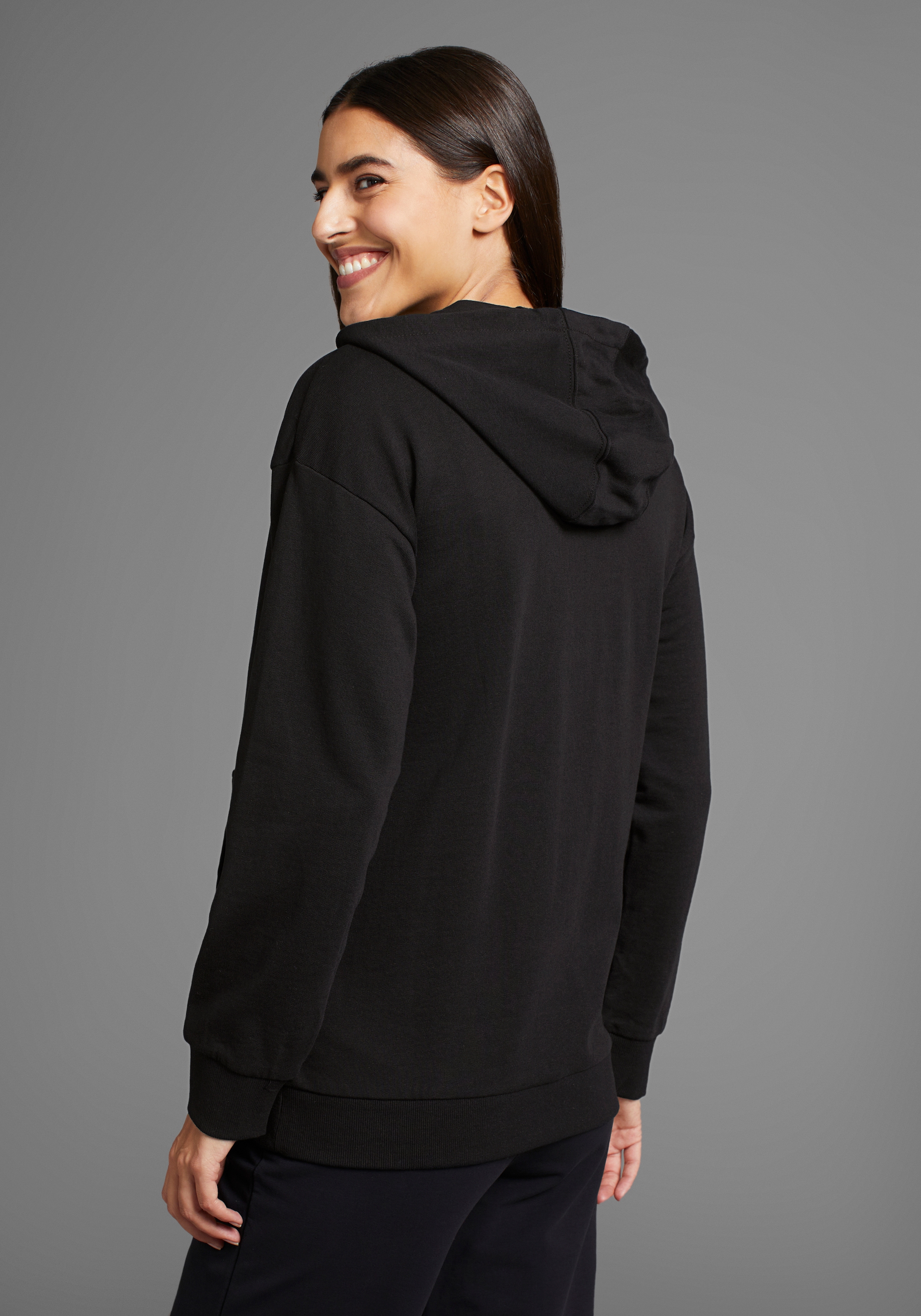 Neun Monate Umstandssweatshirt »Stillsweatshirt für Schwangerschaft und Stillzeit«, Kapuzen-Sweatshirt mit praktischem Verschluss