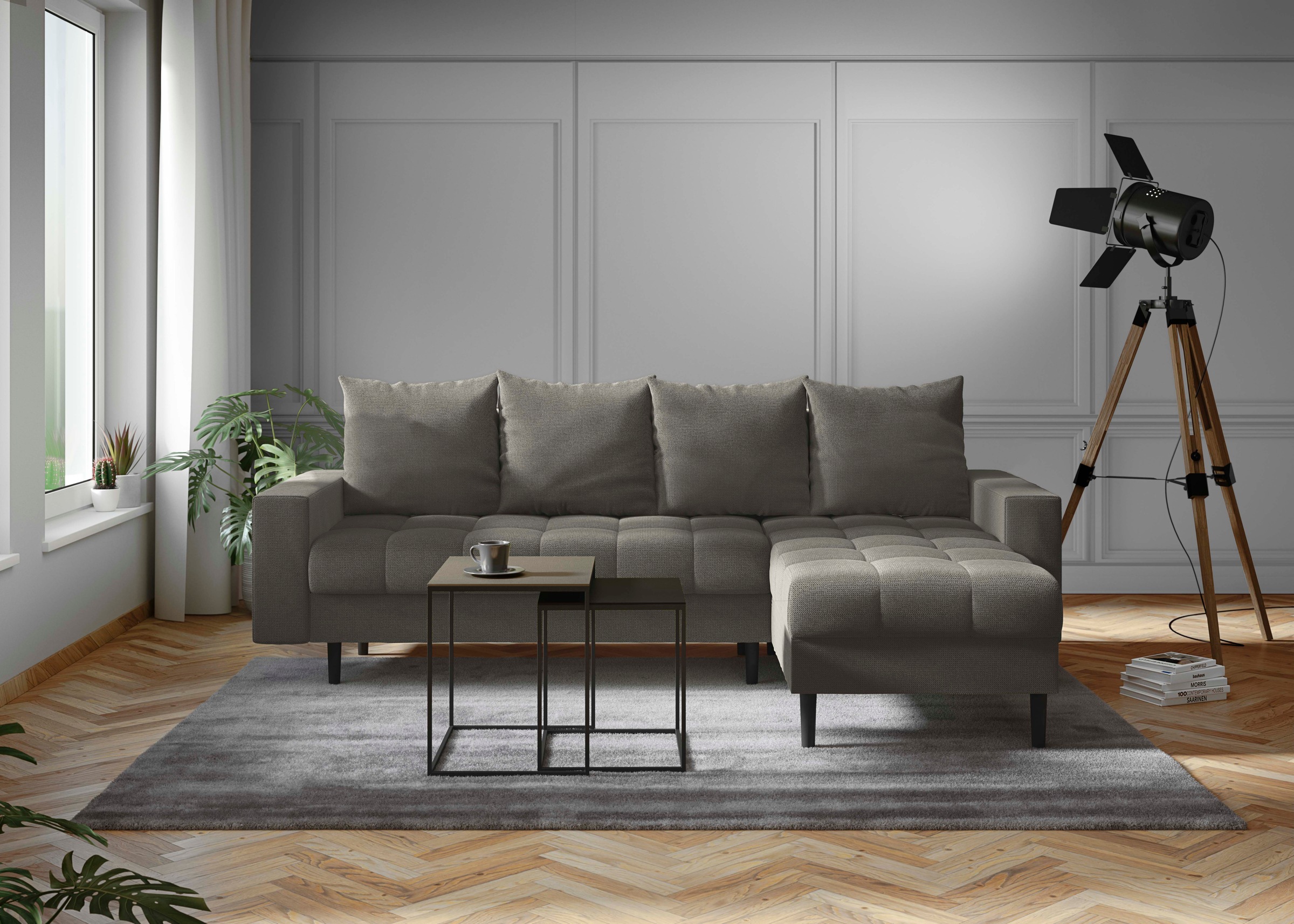 INOSIGN Ecksofa »Lillemor«, auch mit extrakurzer Lieferzeit, incl. Bettfunktion & Bettkasten