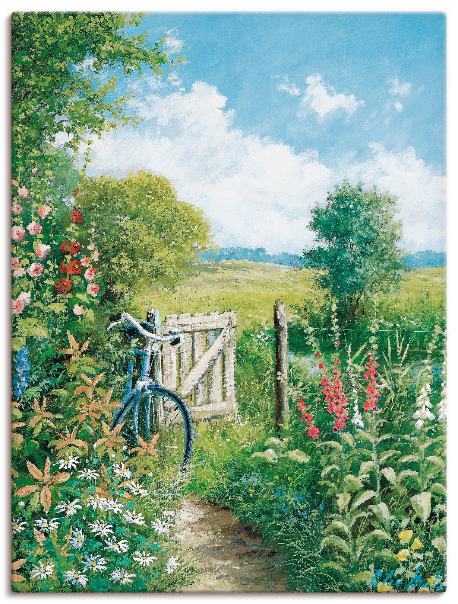 Artland Wandbild »Endloses Ziel« Garten 1 Stk. tlg. als Leinwandbild, Poste günstig online kaufen