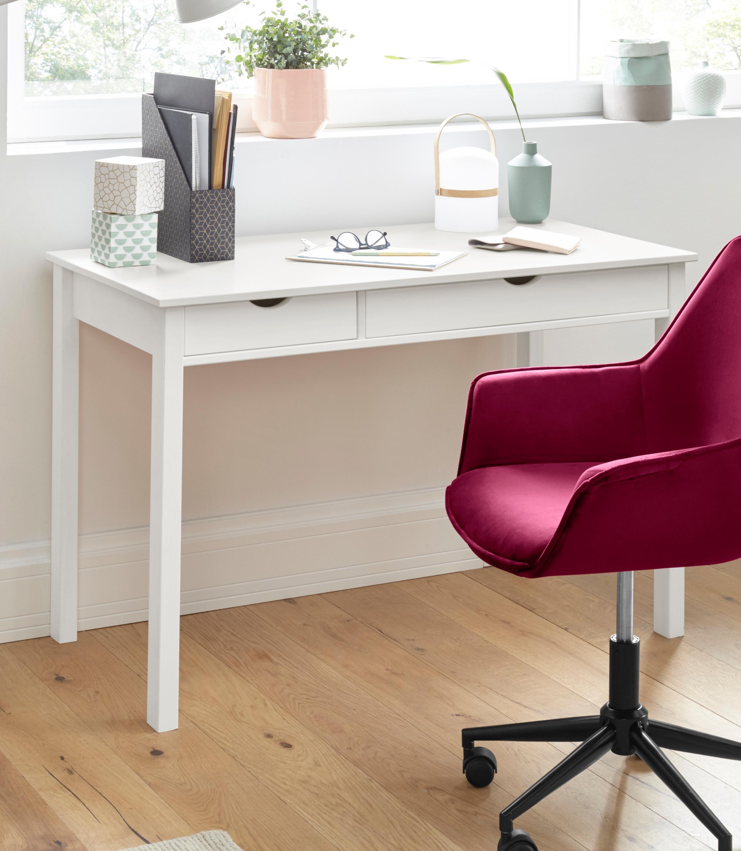 INOSIGN Schreibtisch »Gava«, massives Kiefernholz, für das home office, Lap günstig online kaufen
