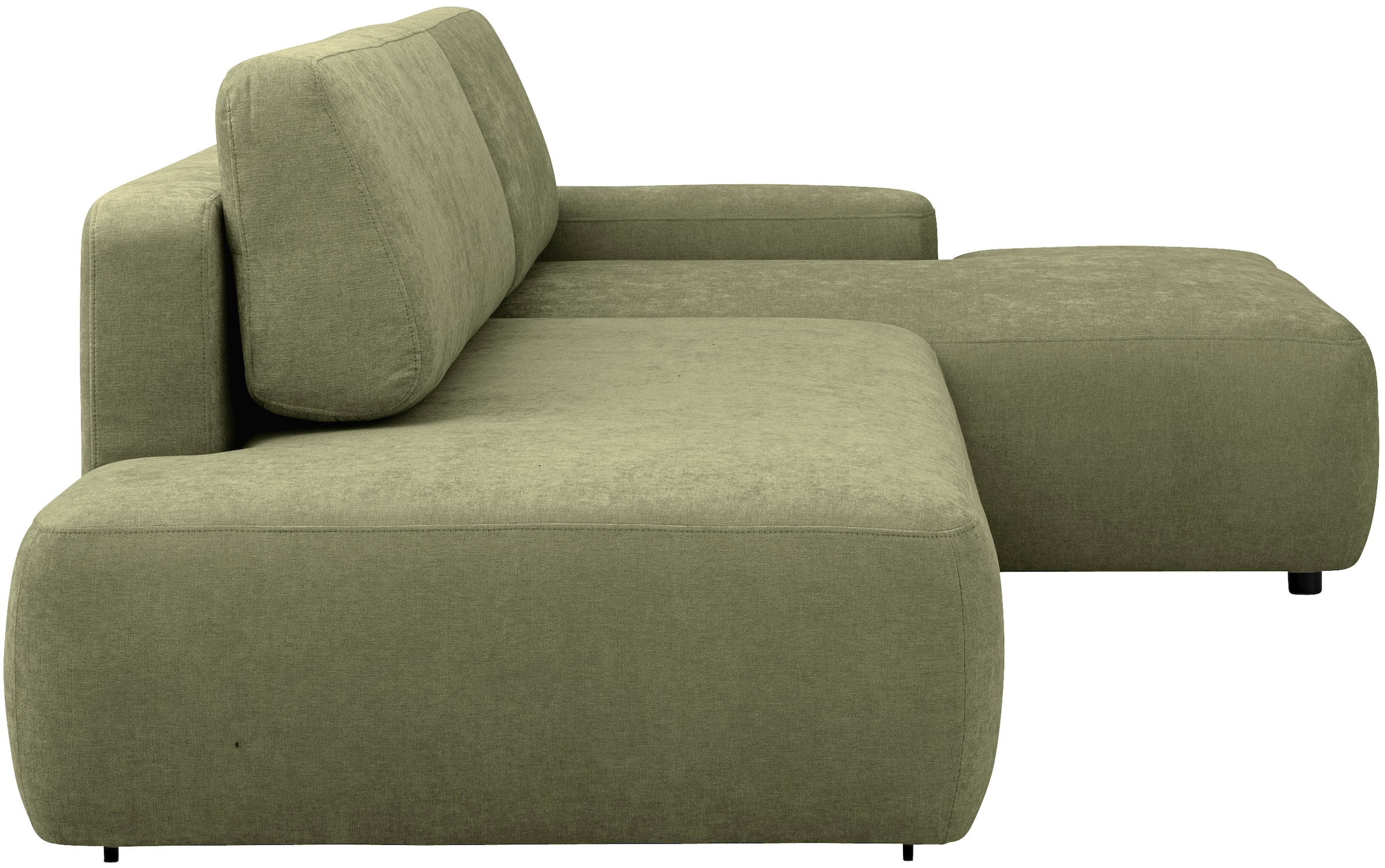 INOSIGN Ecksofa »TORGE, Schlafsofa Cord, Samtvelours u. Strukur fein, Couch in L-Form«, Schlaffunktion und Bettkasten, Liegefläche: 210x125 cm, neues Design