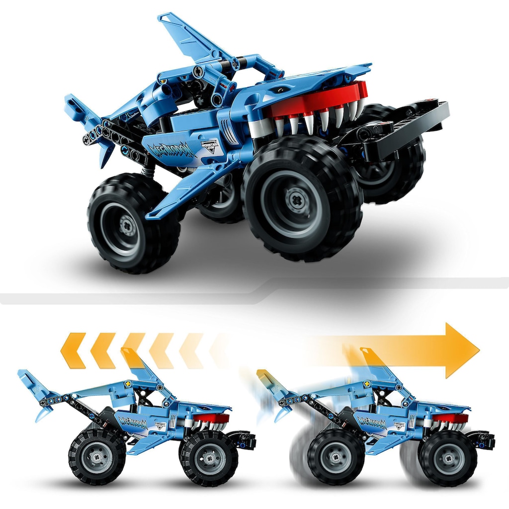 LEGO® Konstruktionsspielsteine »Monster Jam™ Megalodon™ (42134), LEGO® Technic 2in1«, (260 St.)