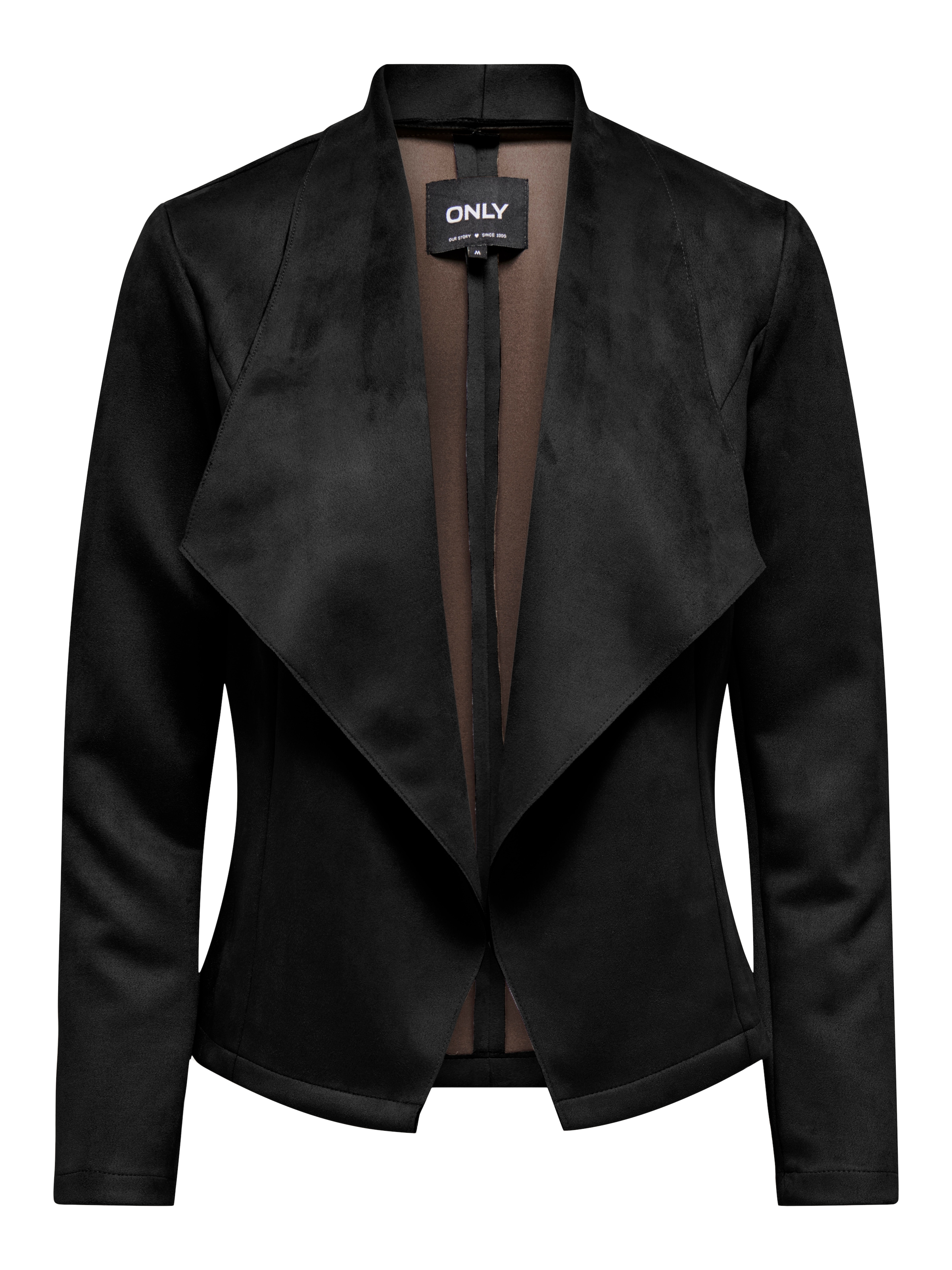 ONLY Kurzjacke »ONLJOLINE FAUX SUEDE DRAPY JACKET OTW«, in Wildleder Optik