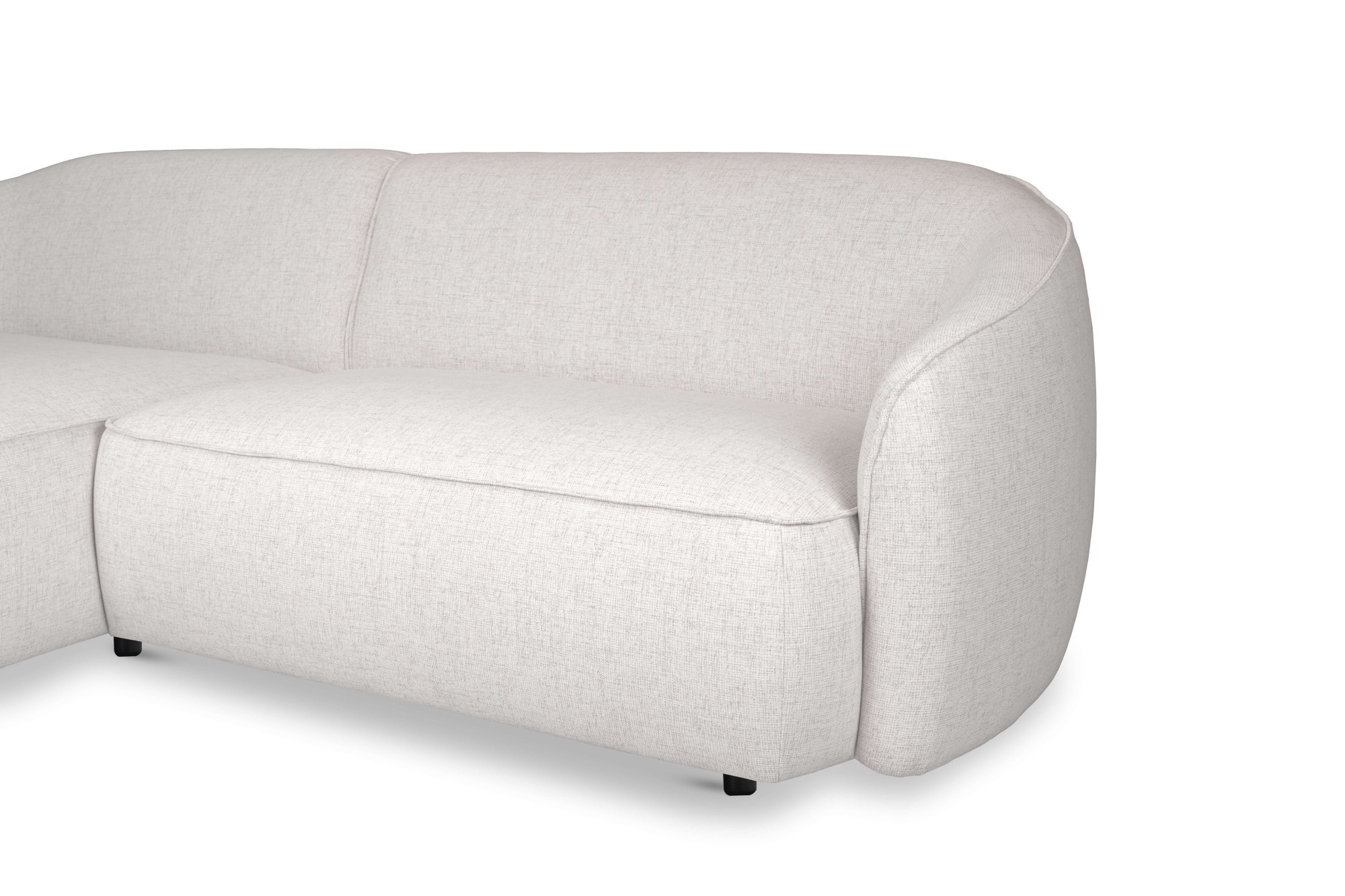 INOSIGN Ecksofa »Cosigo«, Breite 246 cm, 2 Chenille-Stoffe zur Auswahl, mit Kaltschaum