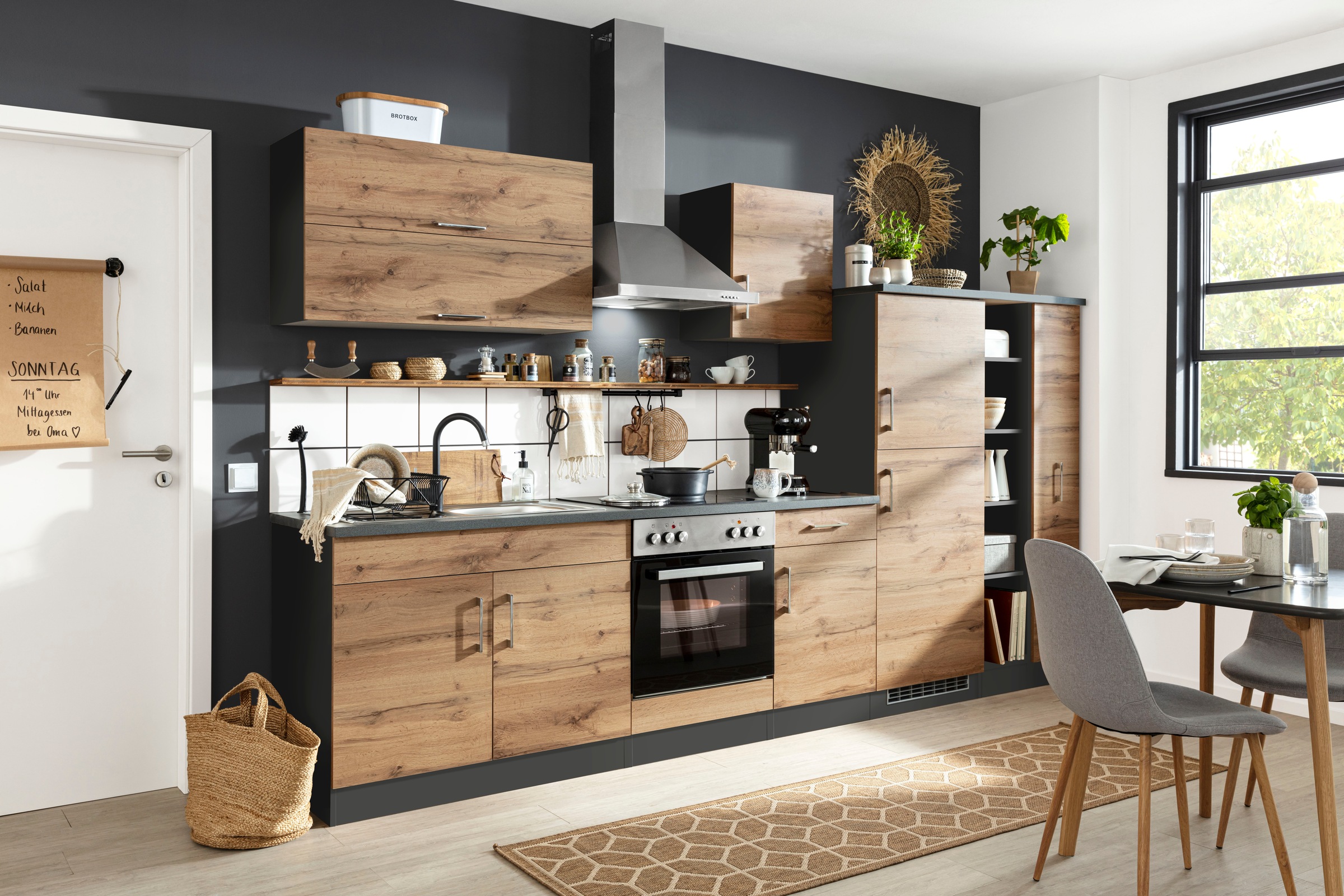 KOCHSTATION Küchenzeile »KS-Colmar«, mit E-Geräten, Breite 330 cm günstig online kaufen