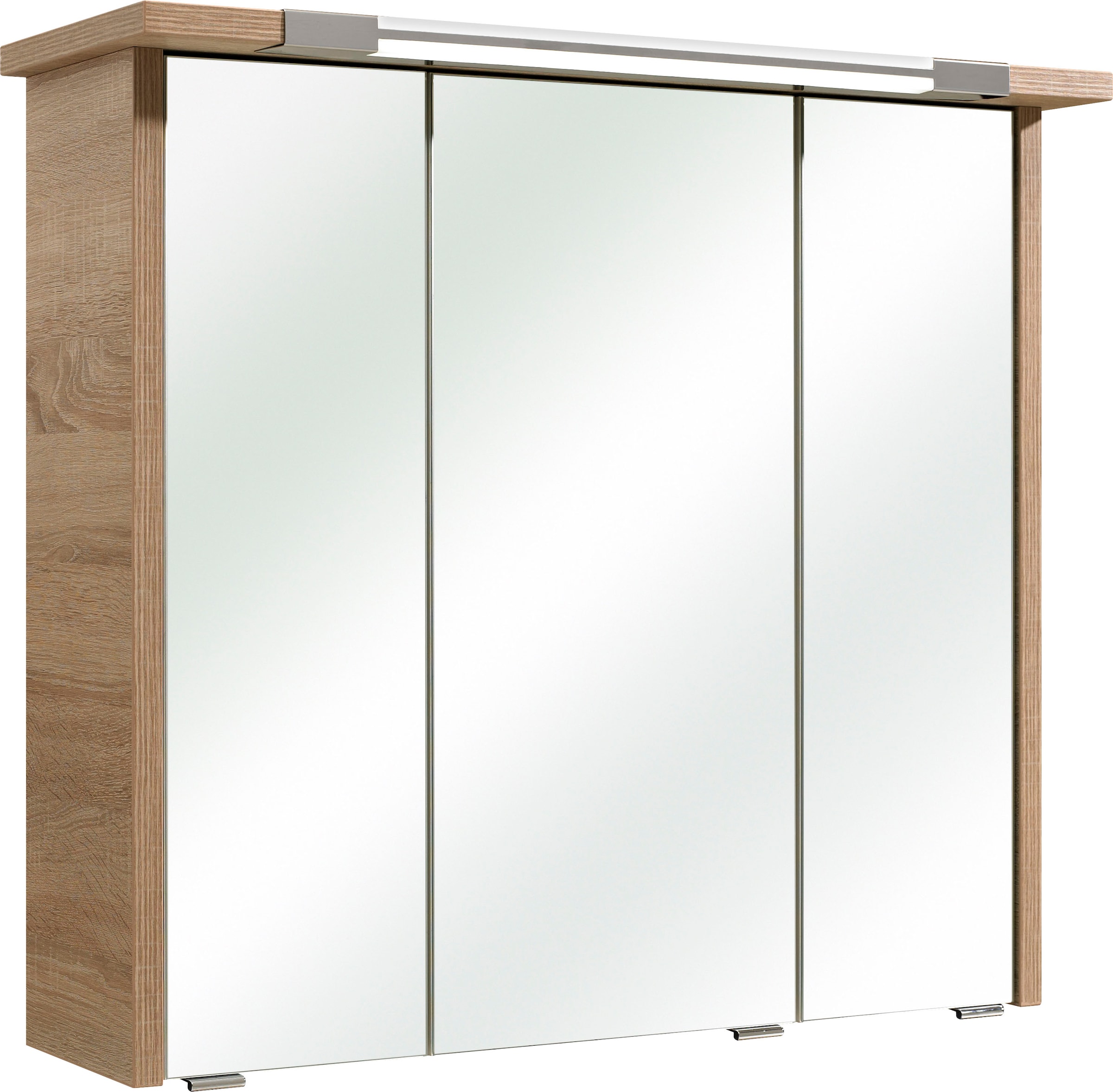 Saphir Badmöbel-Set »Quickset 382 4-teilig Keramik-Waschtisch mit LED-Spiegelschrank«, (5 St.), Unterschrank, Hängeschrank, inkl. Türdämpfer, 5 Türen, 2 Schubladen