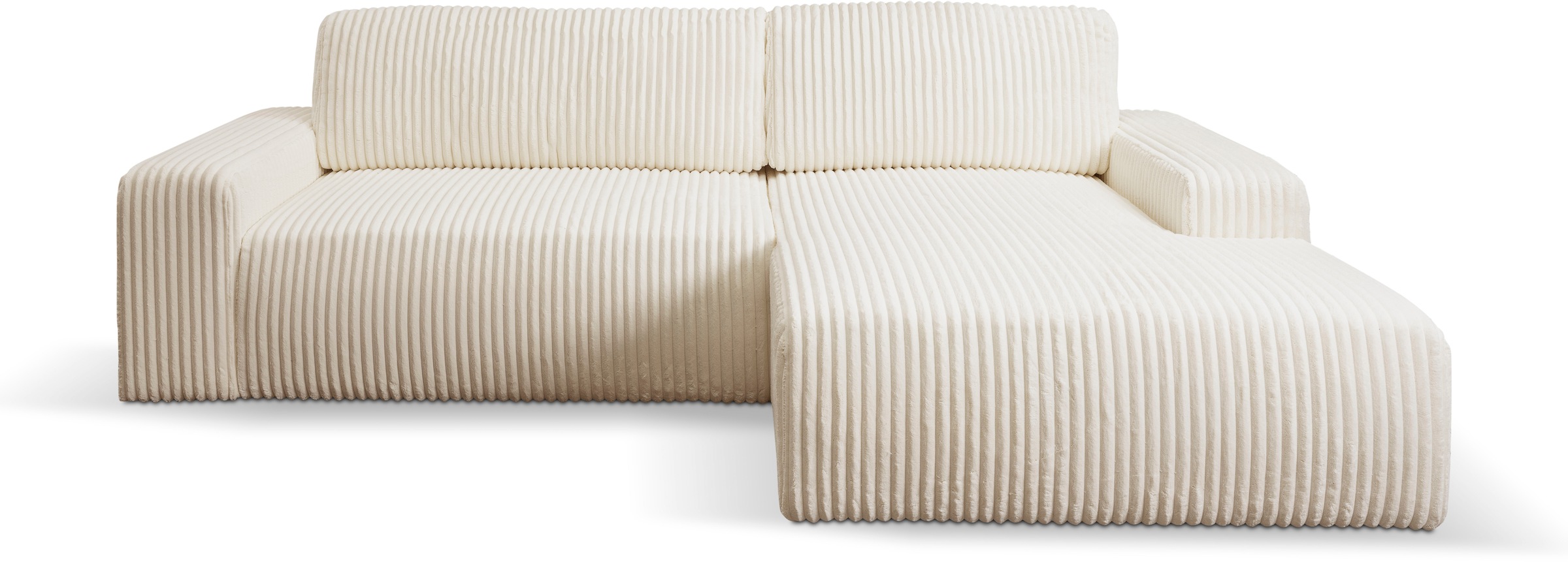 WERK2 Ecksofa »Rotterdam-L, kuschelweicher Cord oder Breitcord, L-Form, Bre günstig online kaufen