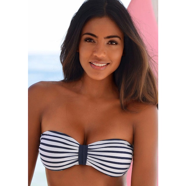 Venice Beach Bandeau-Bikini-Top »Summer«, mit kontrastfarbener Schlaufe  bequem kaufen