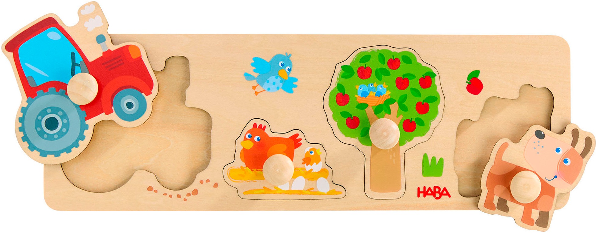 Haba Steckpuzzle »Bauernhof«, (4 tlg.)