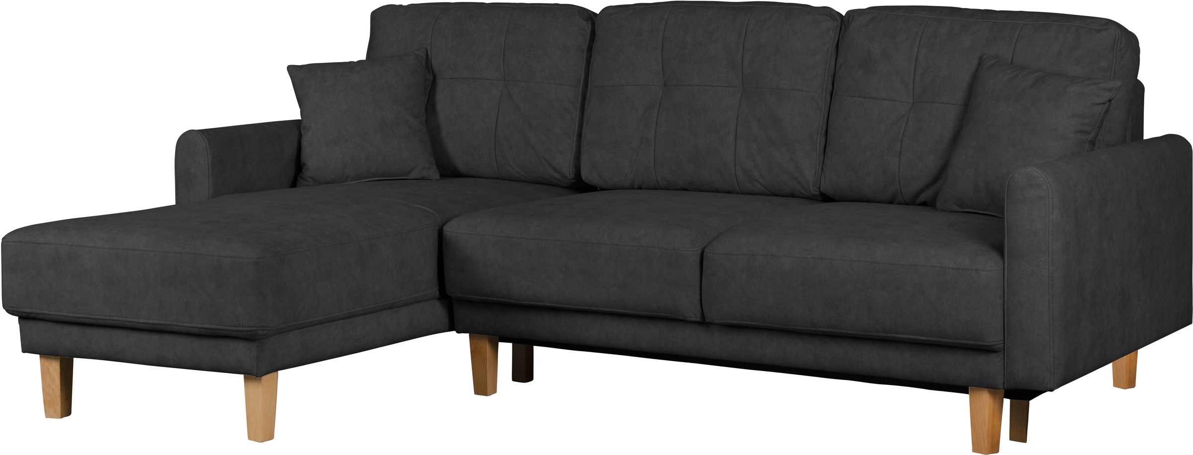 Home affaire Ecksofa »TRIPLO optionale Schlafsofa mit Bettkasten, Maße B/T/H: 234/164/89 cm«, L-Form wahlweise mit Bettfunktion - Liegefläche 132x210 cm