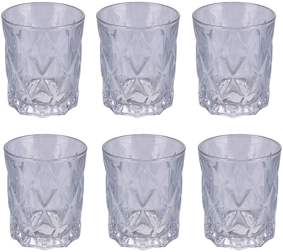 VILLA D'ESTE Gläser-Set »Glace Elegance« Wassergläser-Set, 6-teilig, Inhalt 300 ml transparent