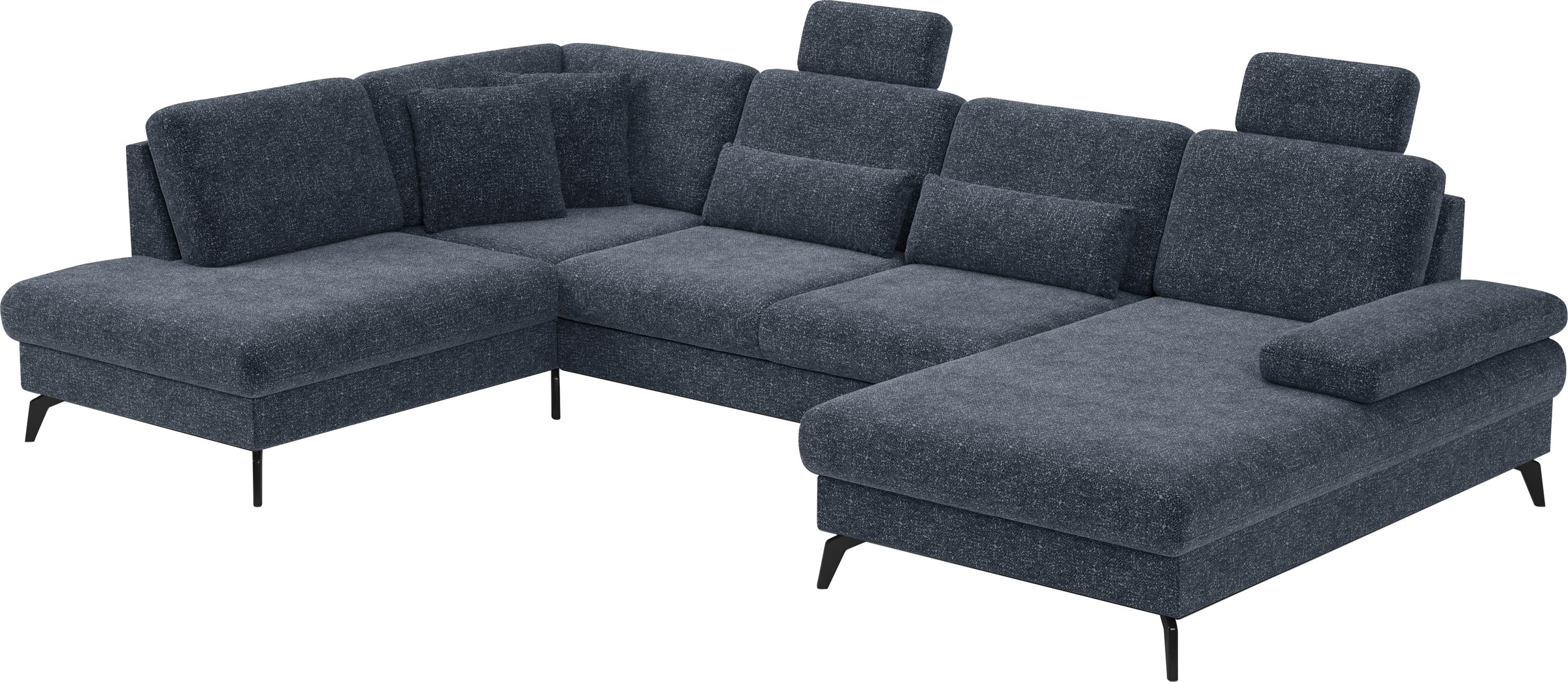 sit&more Wohnlandschaft »Morris U-Form, inkl. Sitztiefenverstellung«, wahlweise mit Armteilverstellung, Bettfunktion & Bettkasten