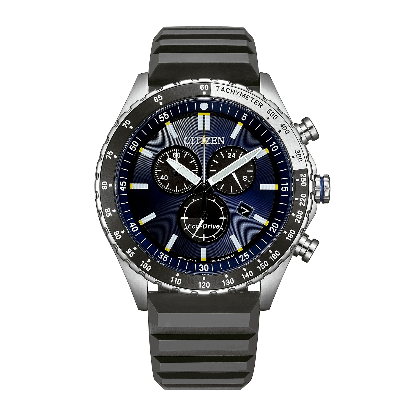 Citizen Chronograph »Eco-Drive Sports Chrono« Armbanduhr, Solar, Herrenuhr, Silikonarmband, analog, Big Date
