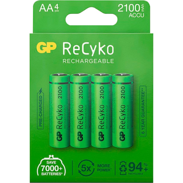 GP Batteries Akku »4er Pack AA Akku GP NiMH 210«, AA, 2100 mAh online  bestellen
